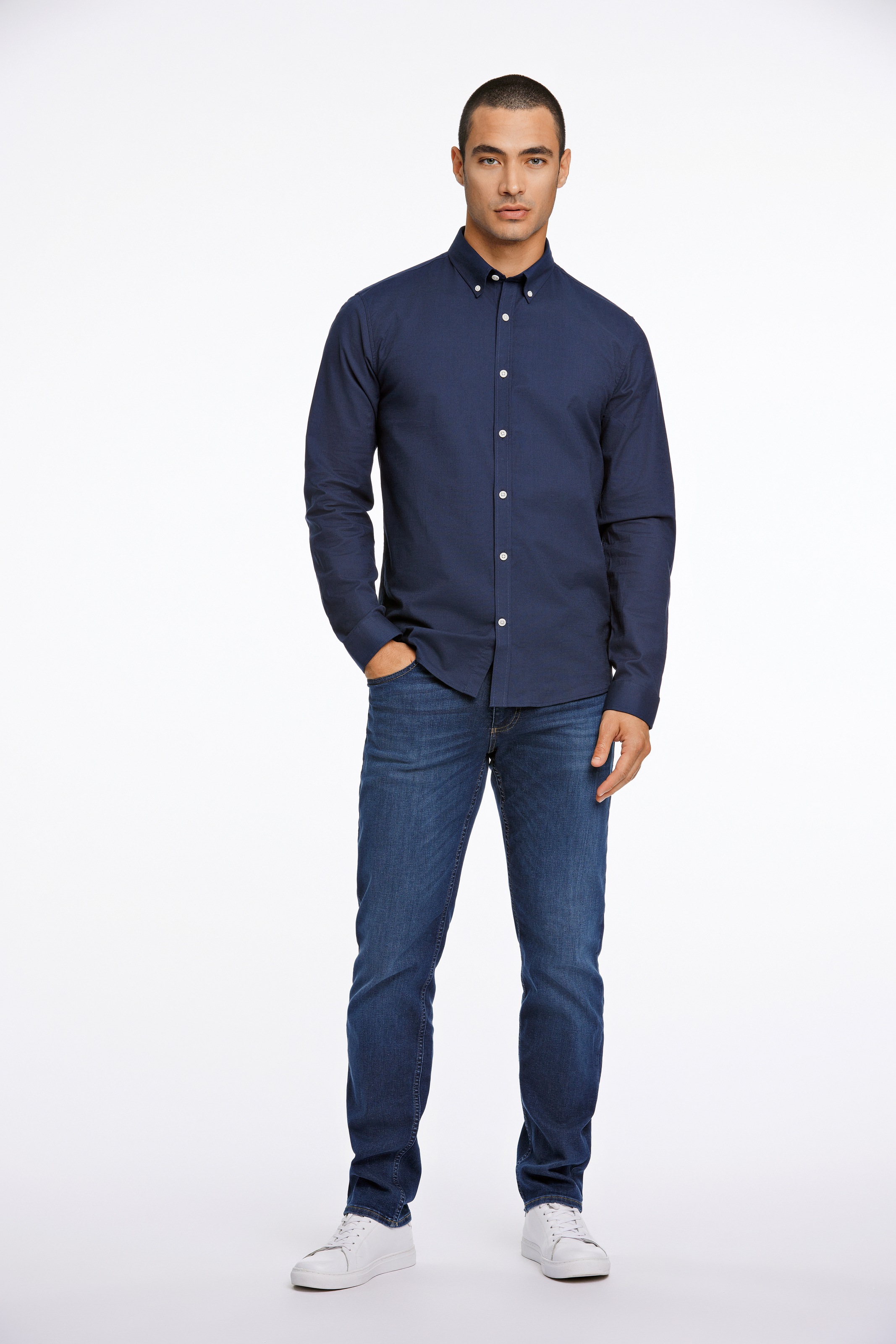 LINDBERGH Businesshemd mit Button-down-Kragen