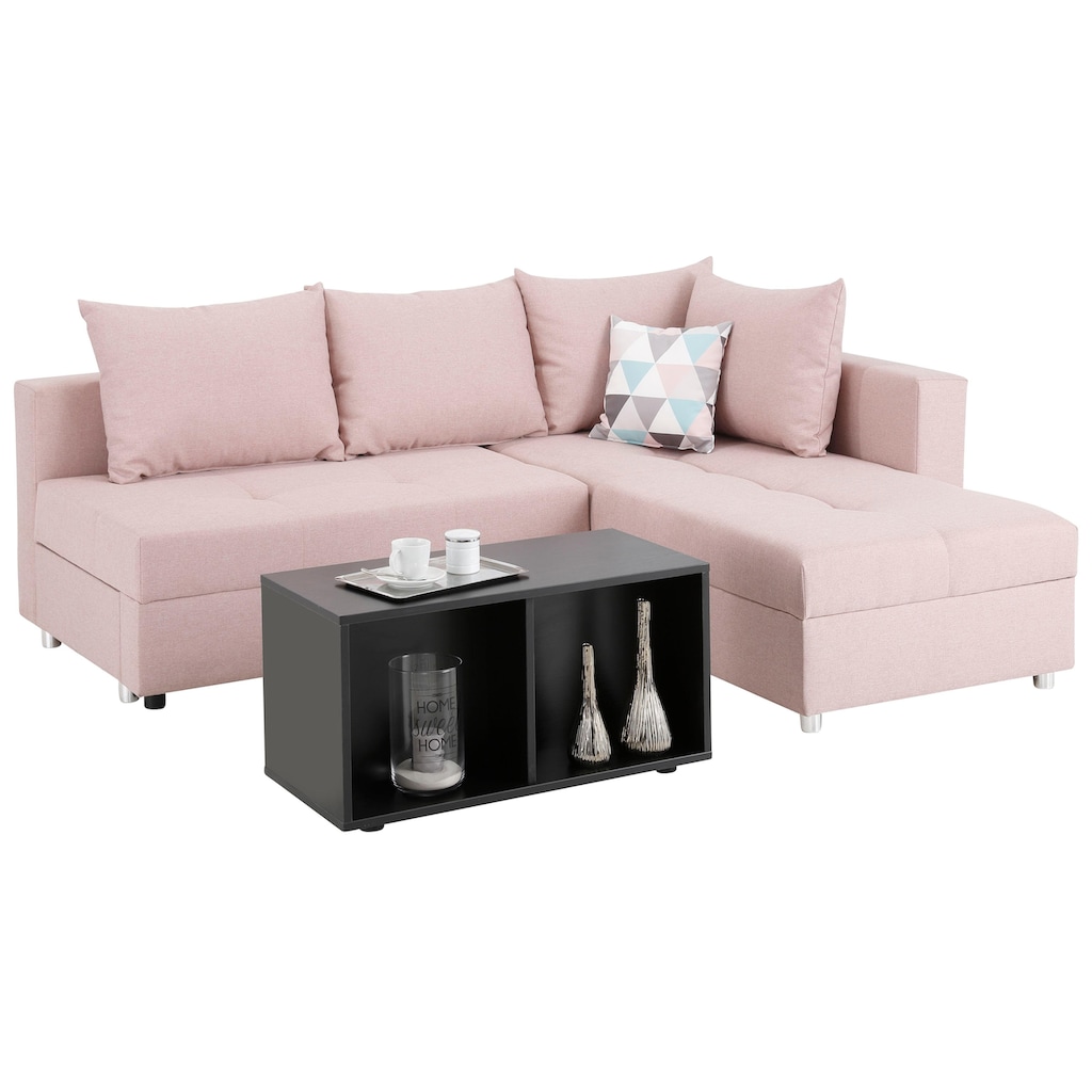 Home affaire Ecksofa Italia, mit Bettfunktion und Bettkasten