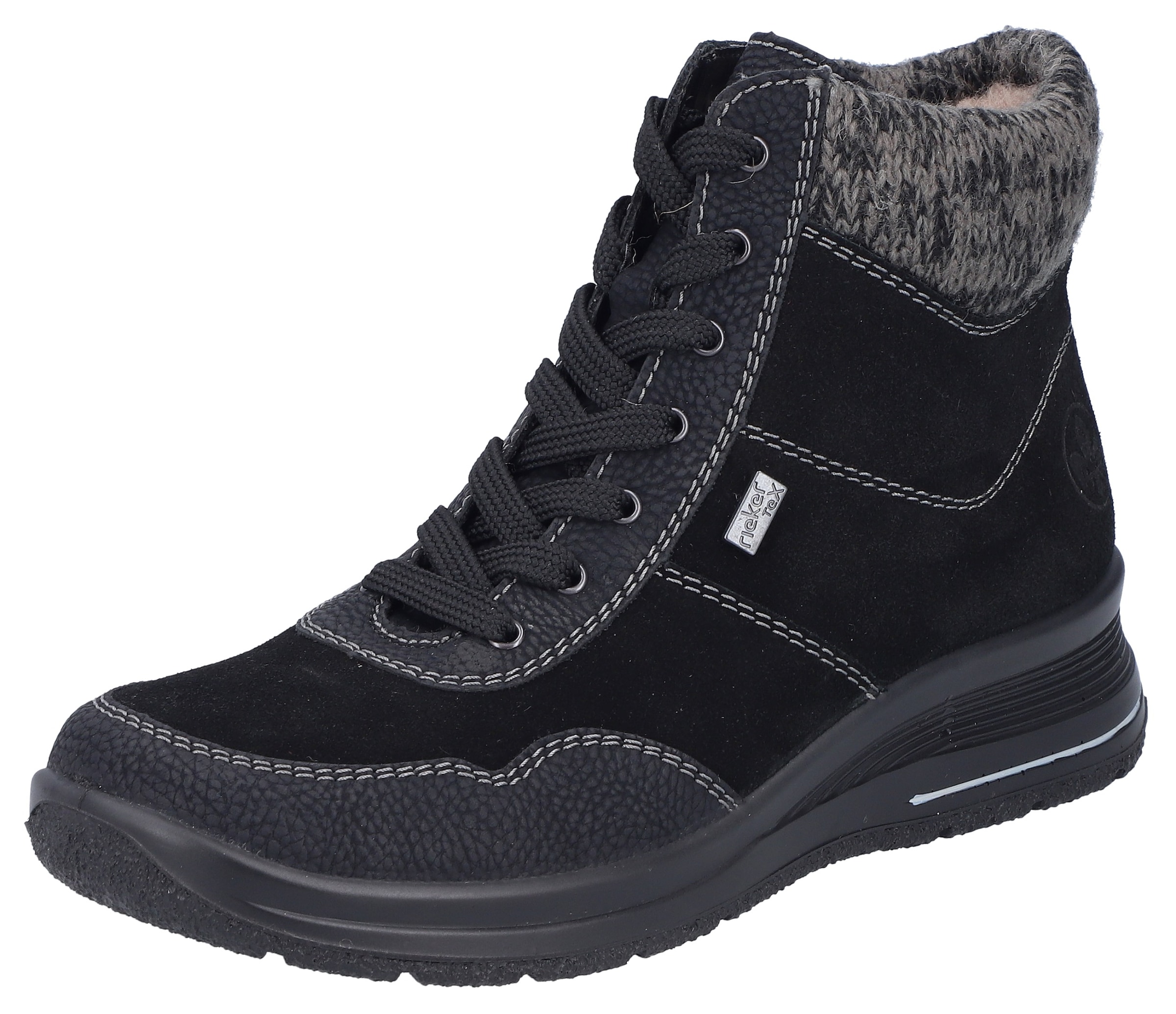 Winterboots, Stiefelette, Outdoorboots mit wasserabweisender riekerTEX-Membran