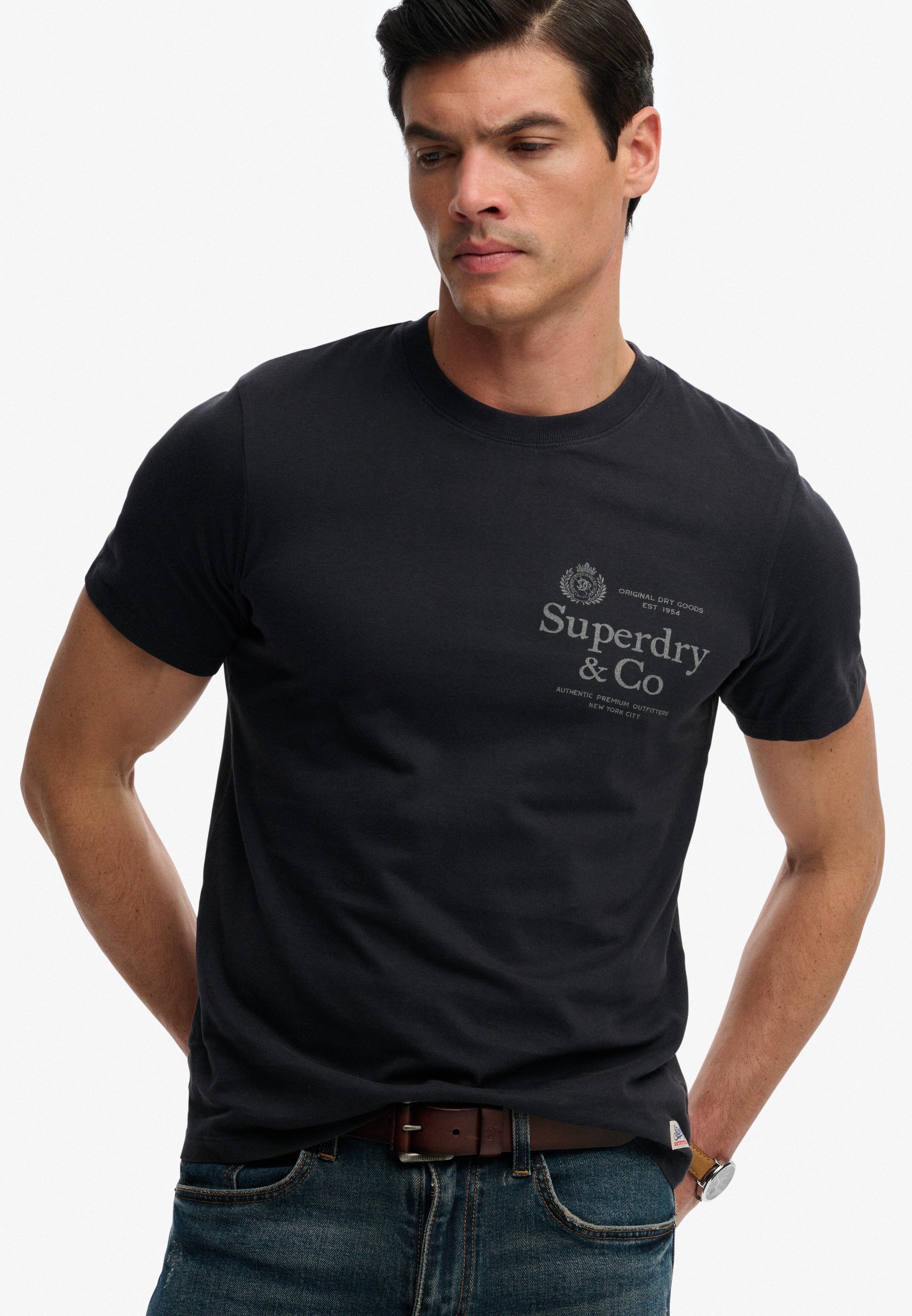 Superdry Rundhalsshirt "1954 Company Relaxed Tee" Baumwolle, relaxed fit günstig online kaufen