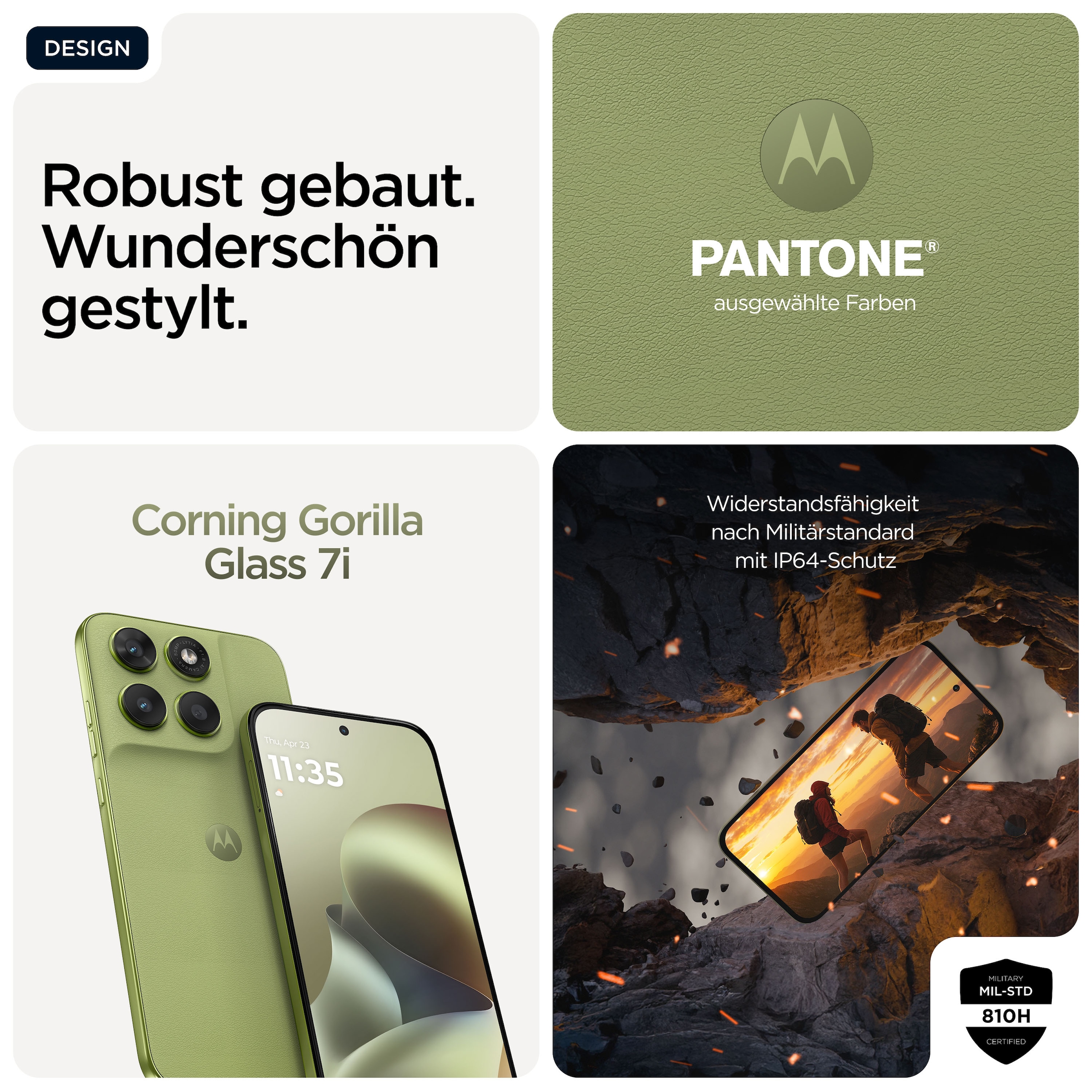 Motorola Smartphone »moto g67« PANTONE® Nile