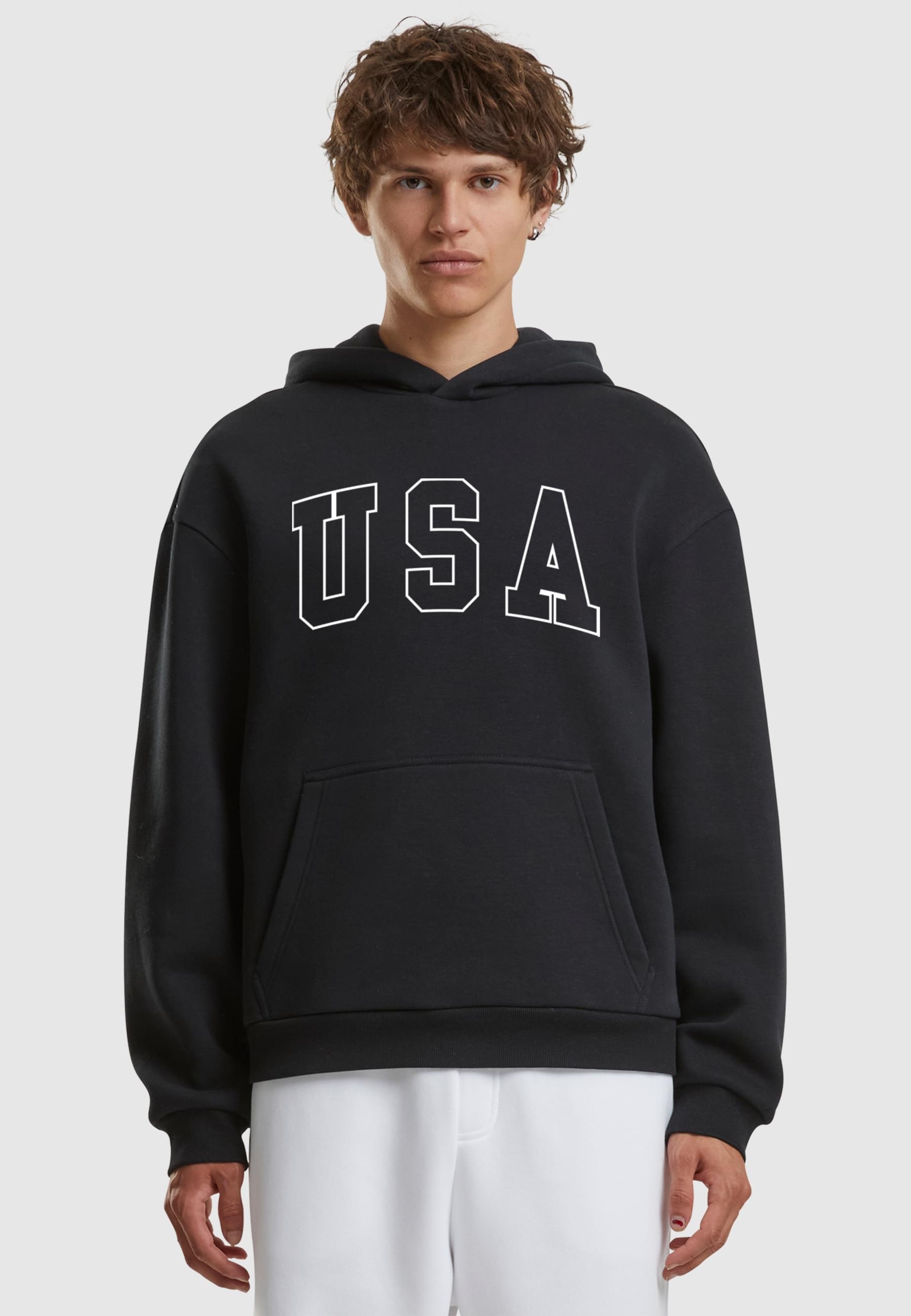 Thumbnail - MisterTee Kapuzensweatshirt "MisterTee USA Fluffy Hoody", 1 Stk.