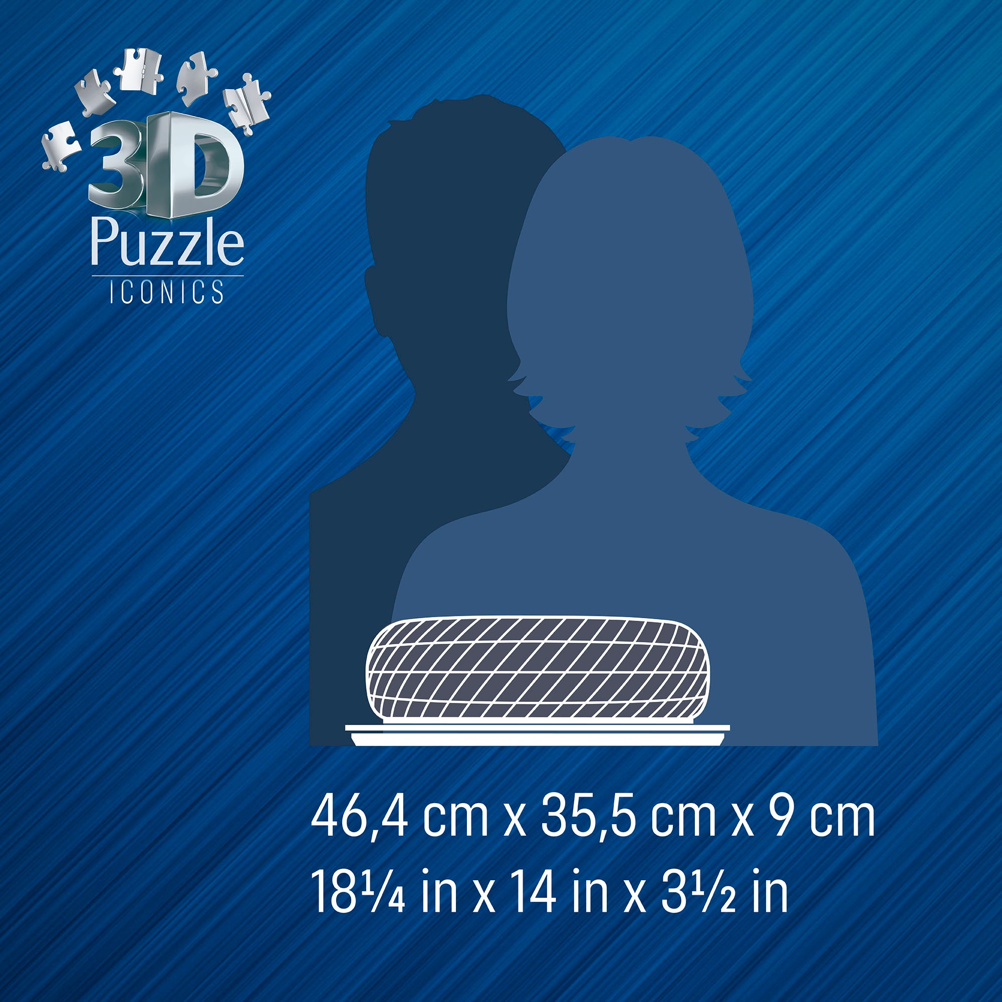 Ravensburger 3D-Puzzle »3D Puzzle Iconics: Allianz Arena - mit Licht«, mit LED Licht; Made in Europe