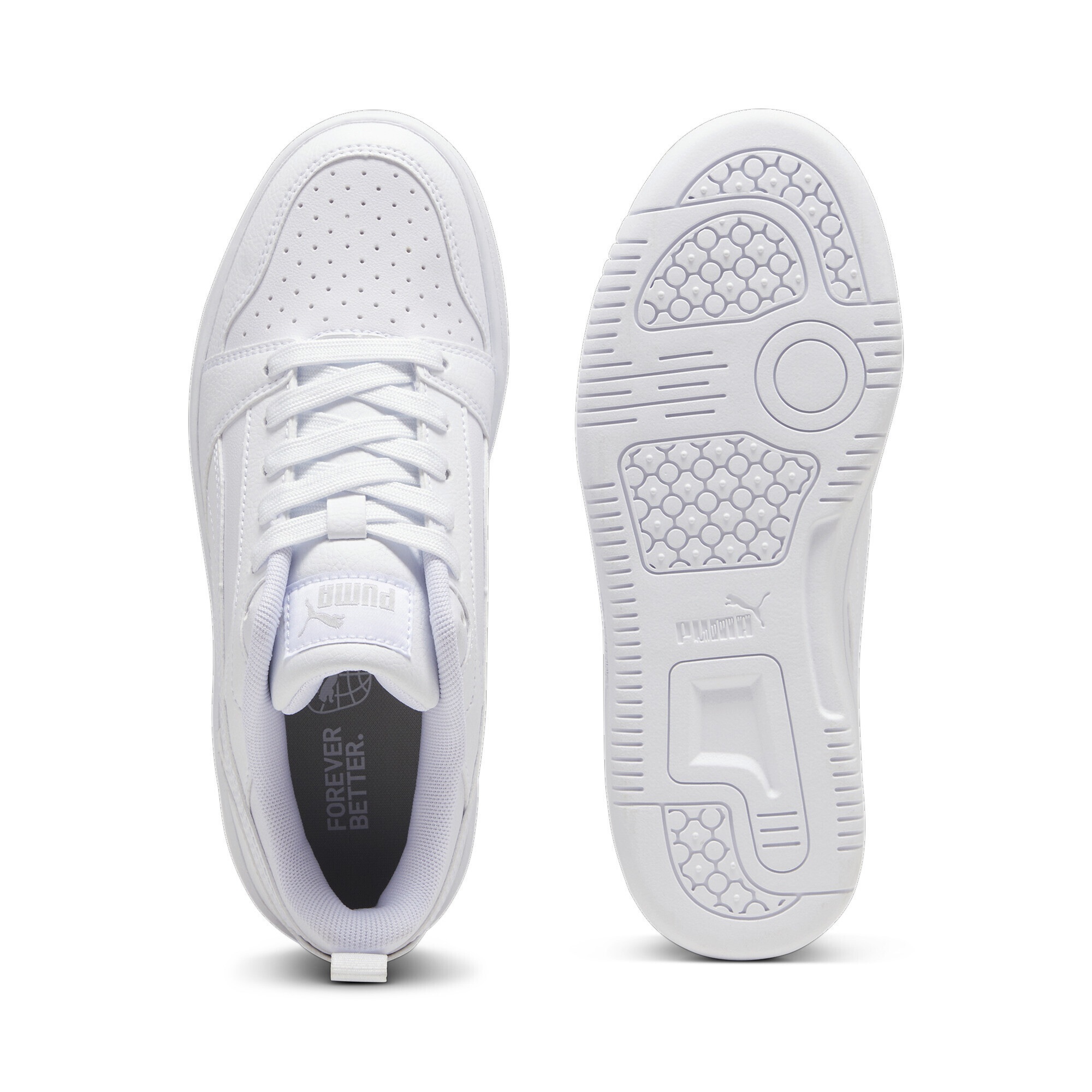Puma Rebound V6 Low Low-Top Sneaker White Size 35.5 6