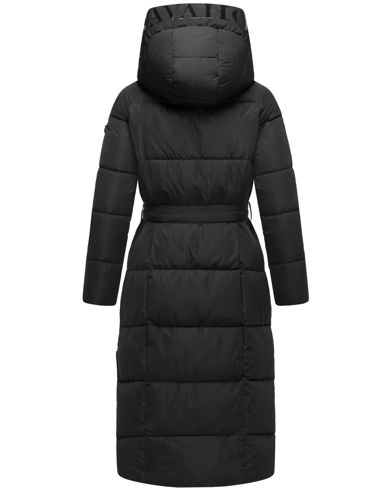 Navahoo Steppmantel »Eisblick 14«, Gesteppter Damen Mantel mit Taillengürtel