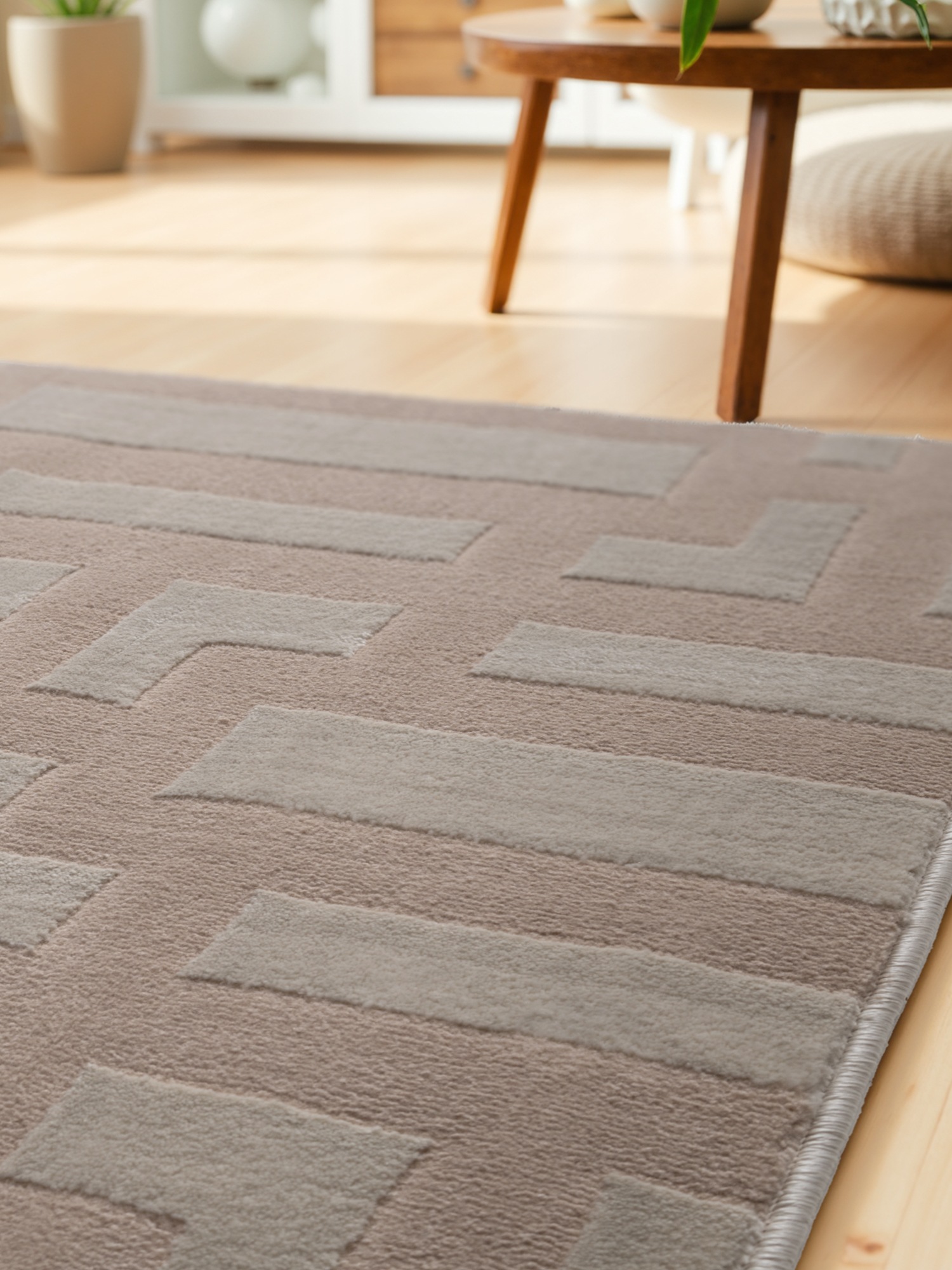 ELLE DECORATION Designteppich »Onyx«, rechteckig, 9 mm Höhe, Wohnzimmer, Schlafzimmer, Läufer, Hoch-Tief Effekt, Flur, Glanz