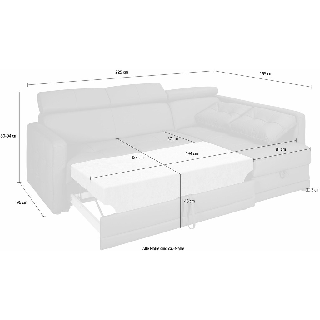 exxpo - sofa fashion Ecksofa »Arles, L-Form«