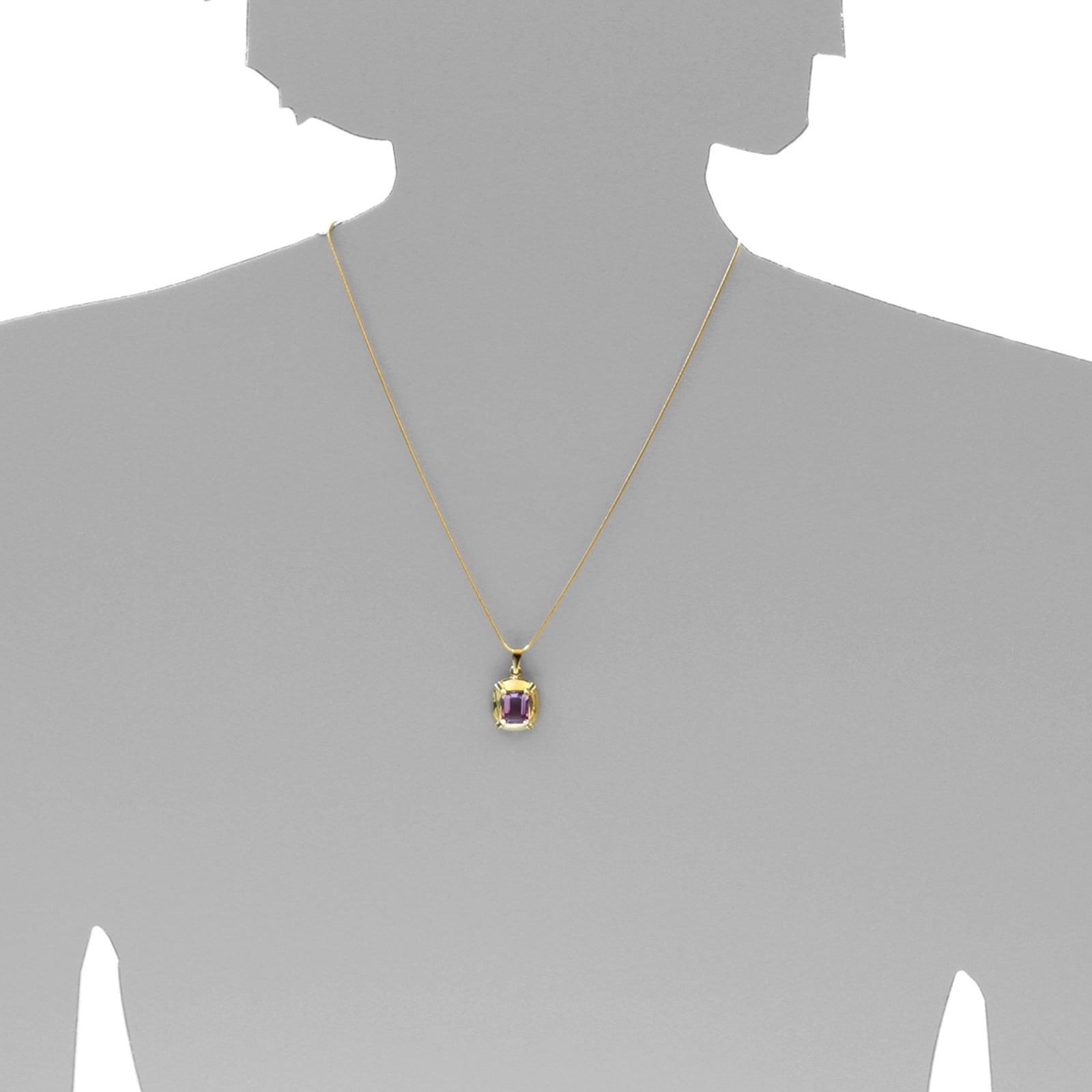 OSTSEE-SCHMUCK Kettenanhänger »- Fabia - Gold 333/000 - Amethyst«