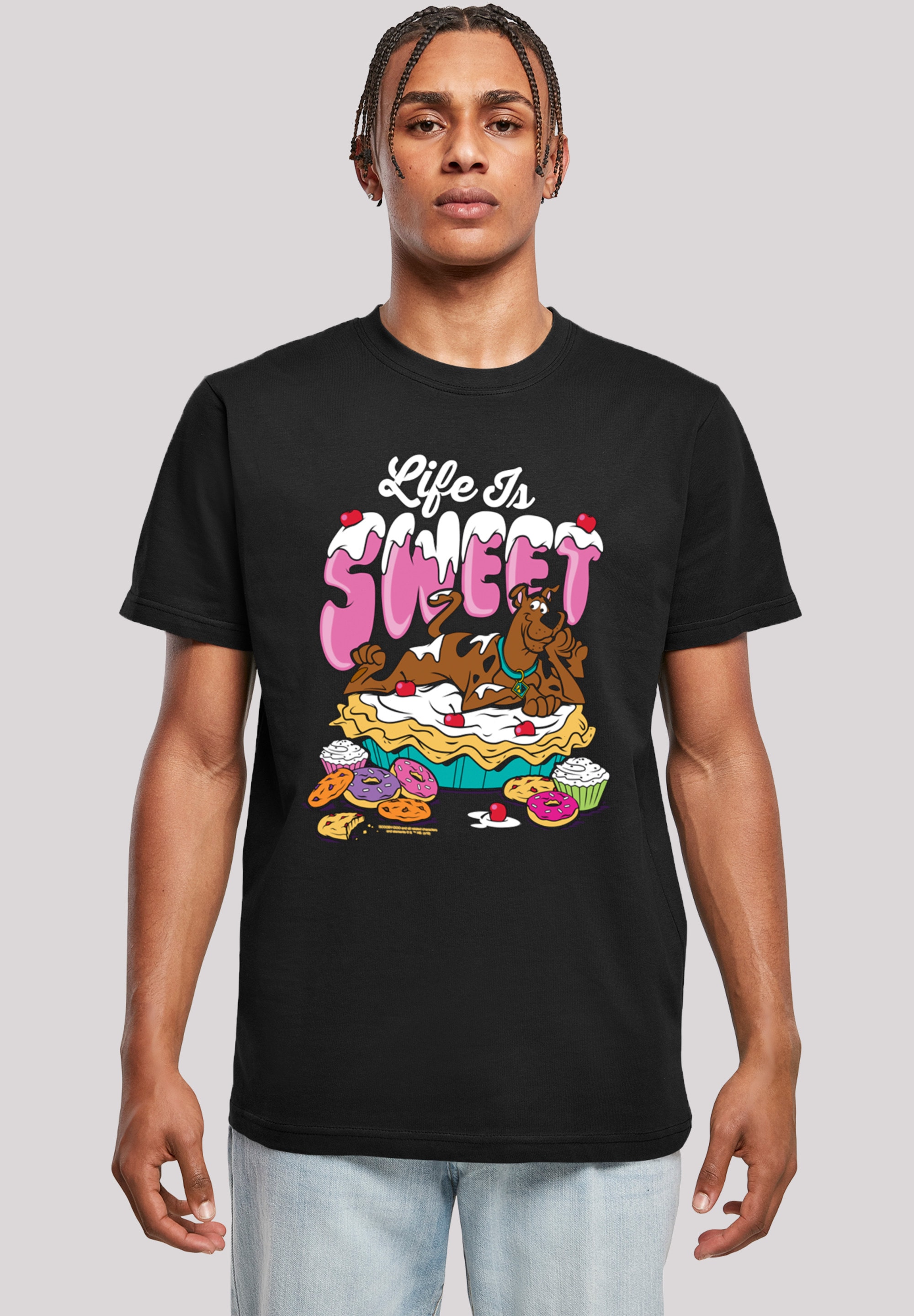 F4NT4STIC T-Shirt "Scooby Doo Life Is Sweet", Herren,Premium Merch,Regular- günstig online kaufen