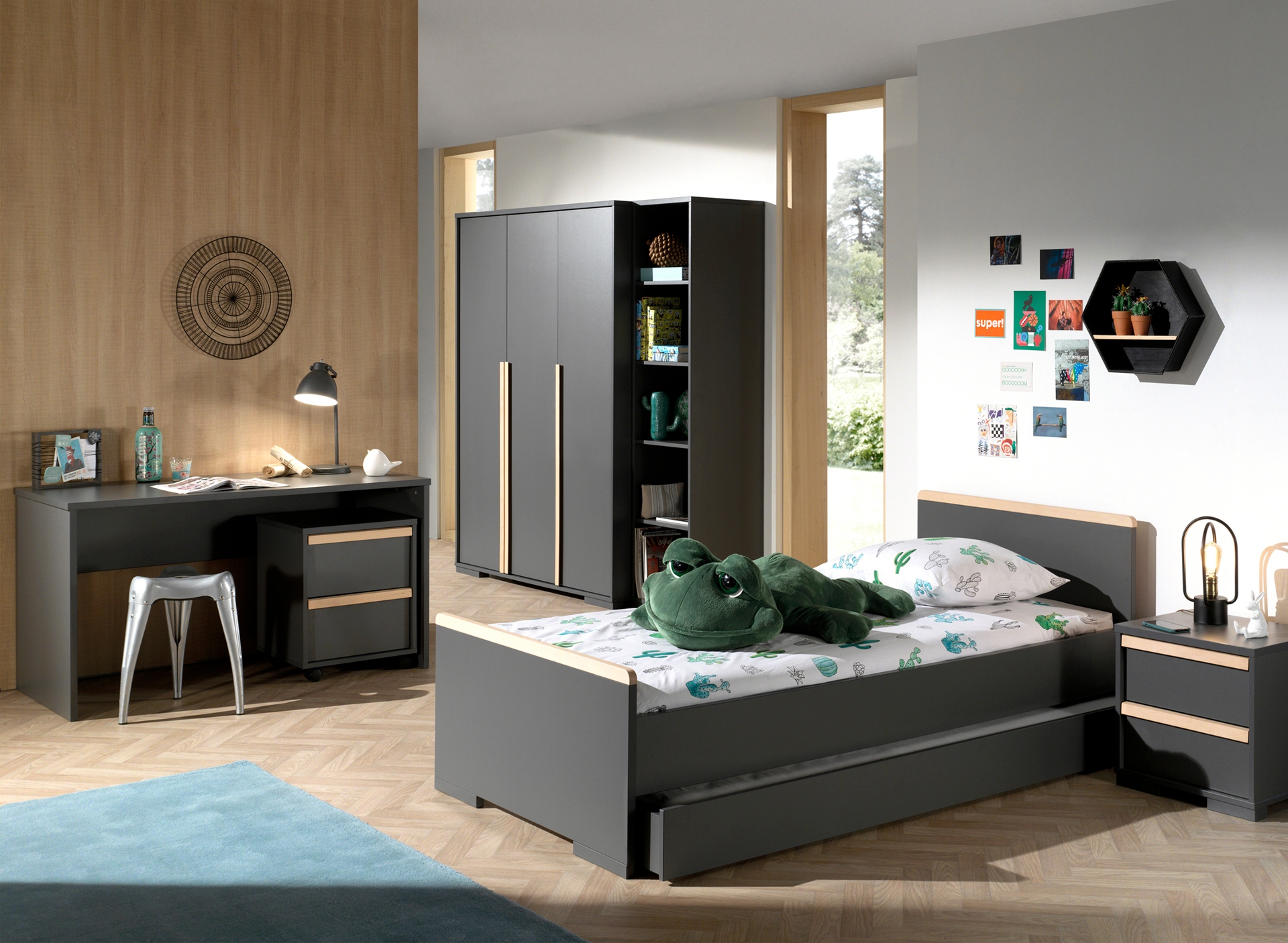 Vipack Kleiderschrank »London«, (Made in Europe), mit Melamin-Oberfläche und Soft-Close