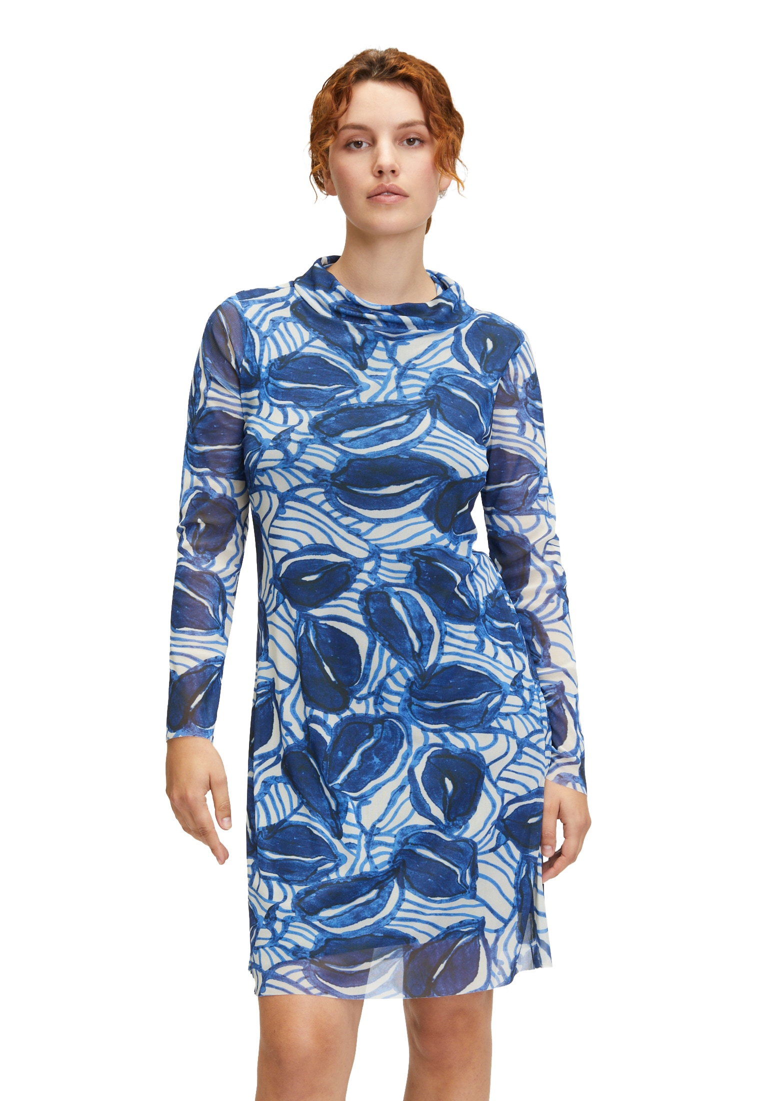 Cartoon Druckkleid "Cartoon Damen Casual-Kleid mit Stehkragen", Muster günstig online kaufen
