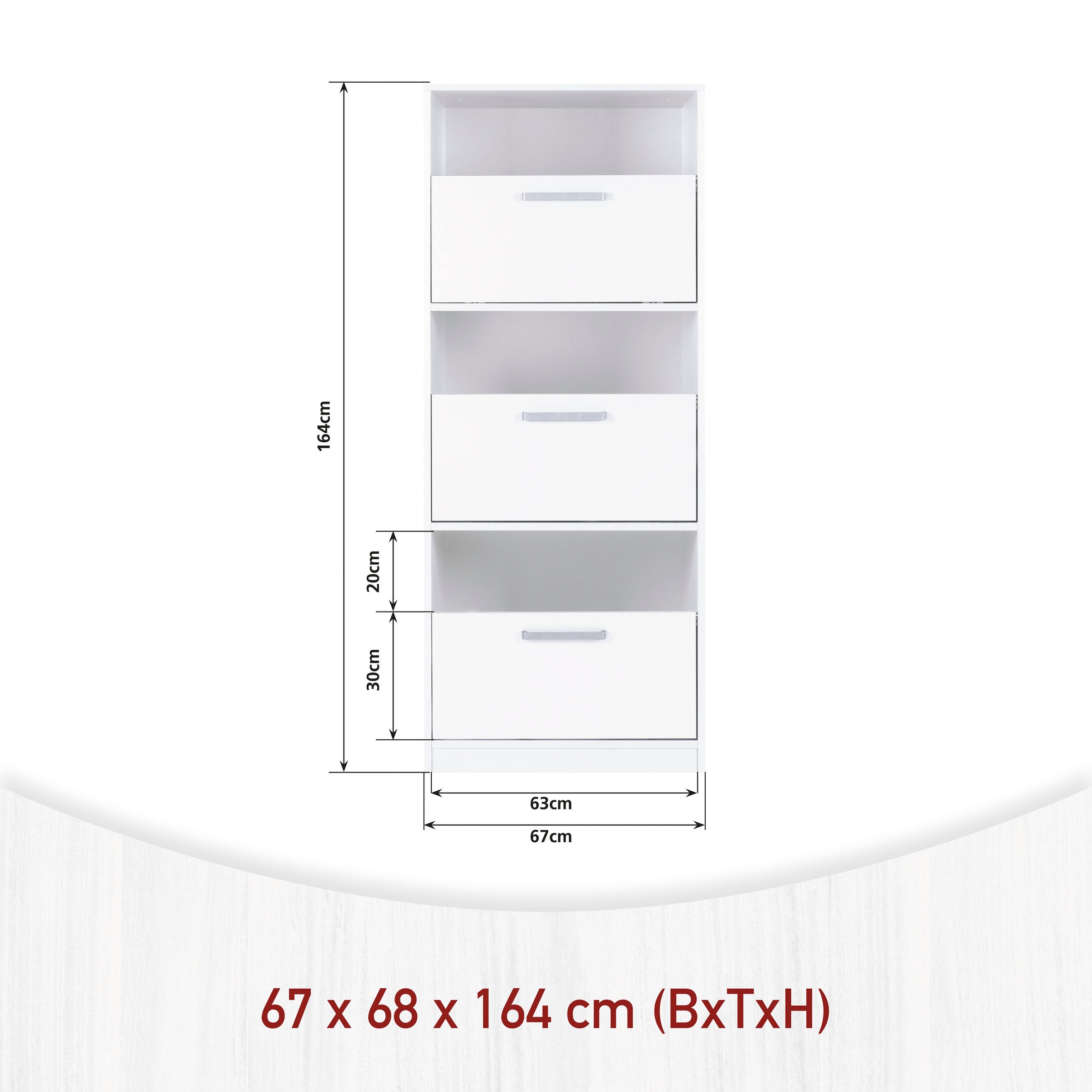 Inter Link Mehrzweckschrank-Set »Norela, Waschmaschinenumbauschrank, Geräteschrank mit Wäscheschrank« 6 Stk. tlg.