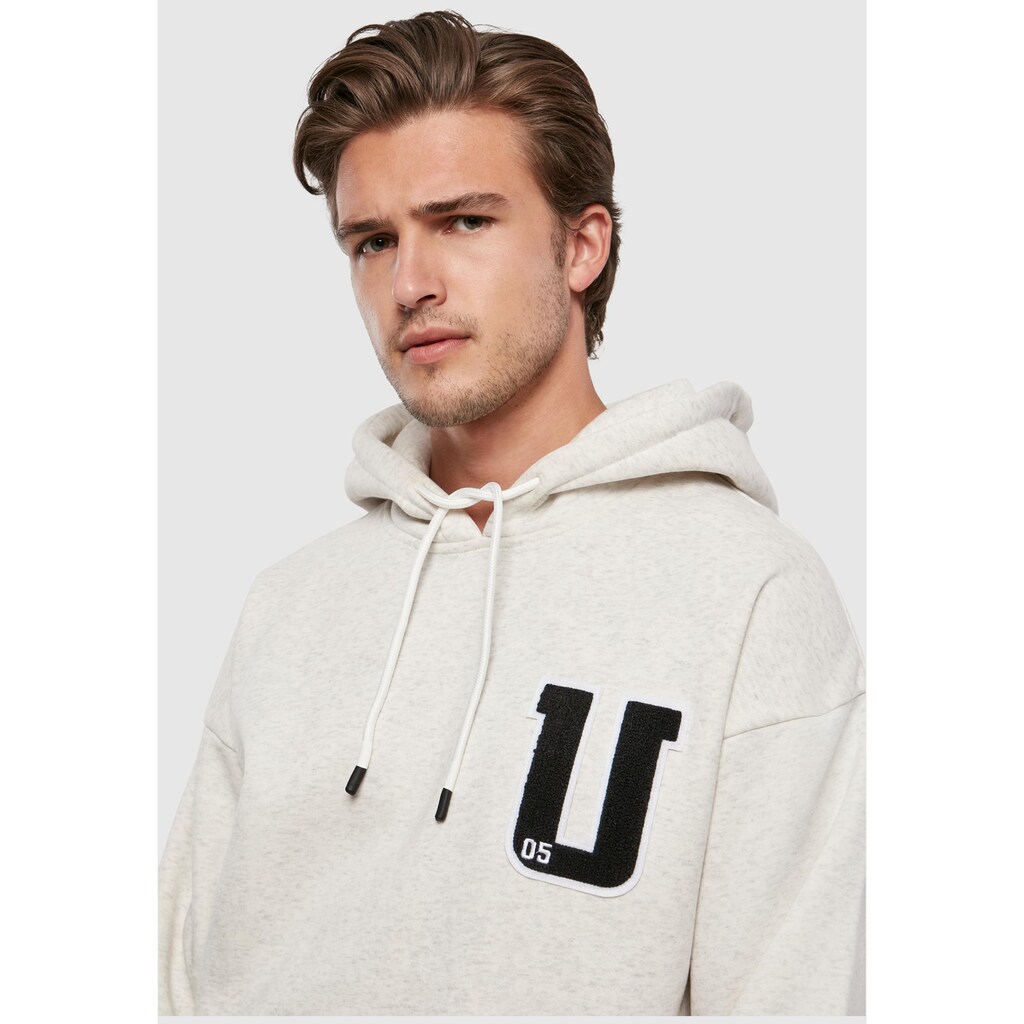 URBAN CLASSICS Hoodie »Herren Oversized Frottee Patch Hoody«, (1 tlg.)