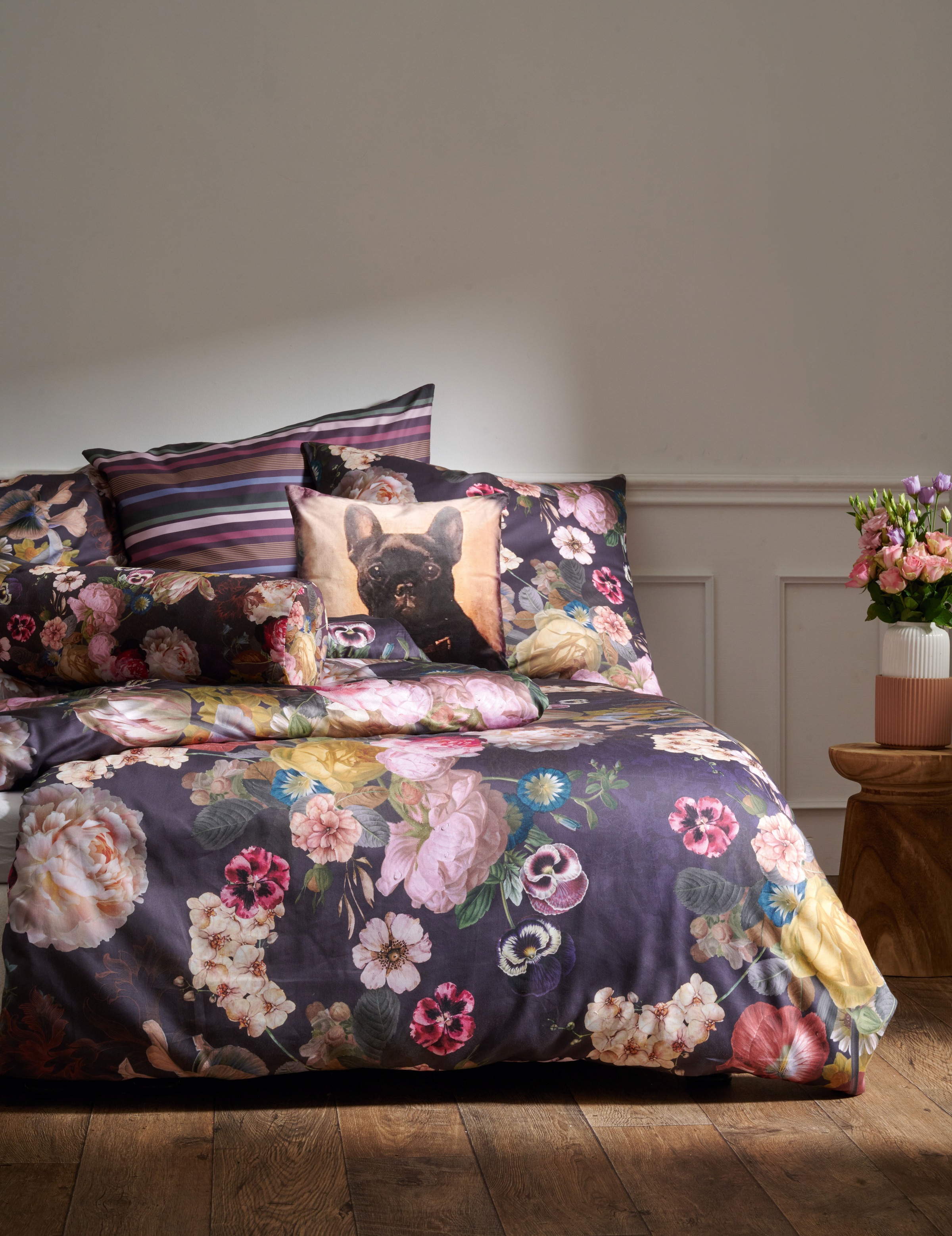 APELT Bettwäsche "Giorgia Gots" 2 Stk. tlg. modisches Blütenallover günstig online kaufen