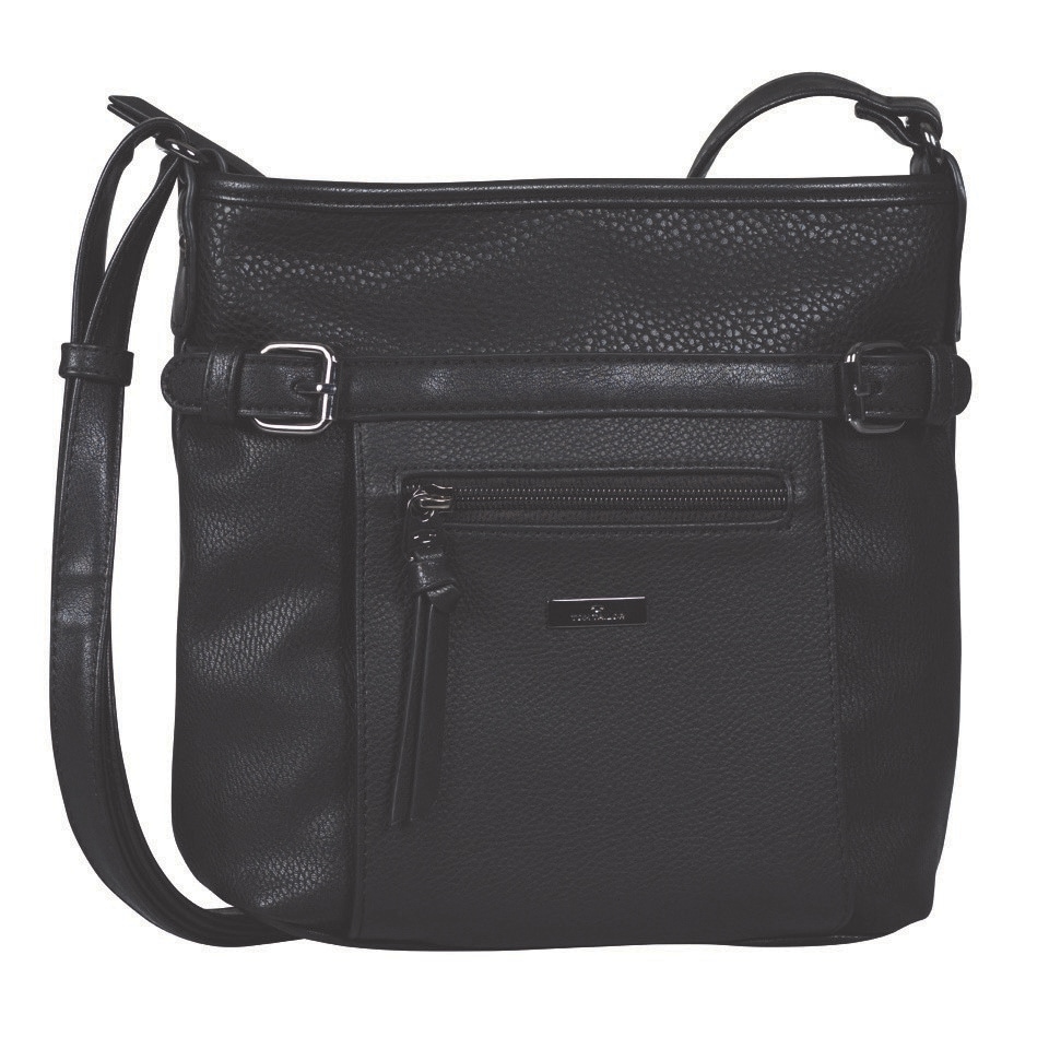 TOM TAILOR Umhängetasche »JUNA«, mit Details in Metallic Optik