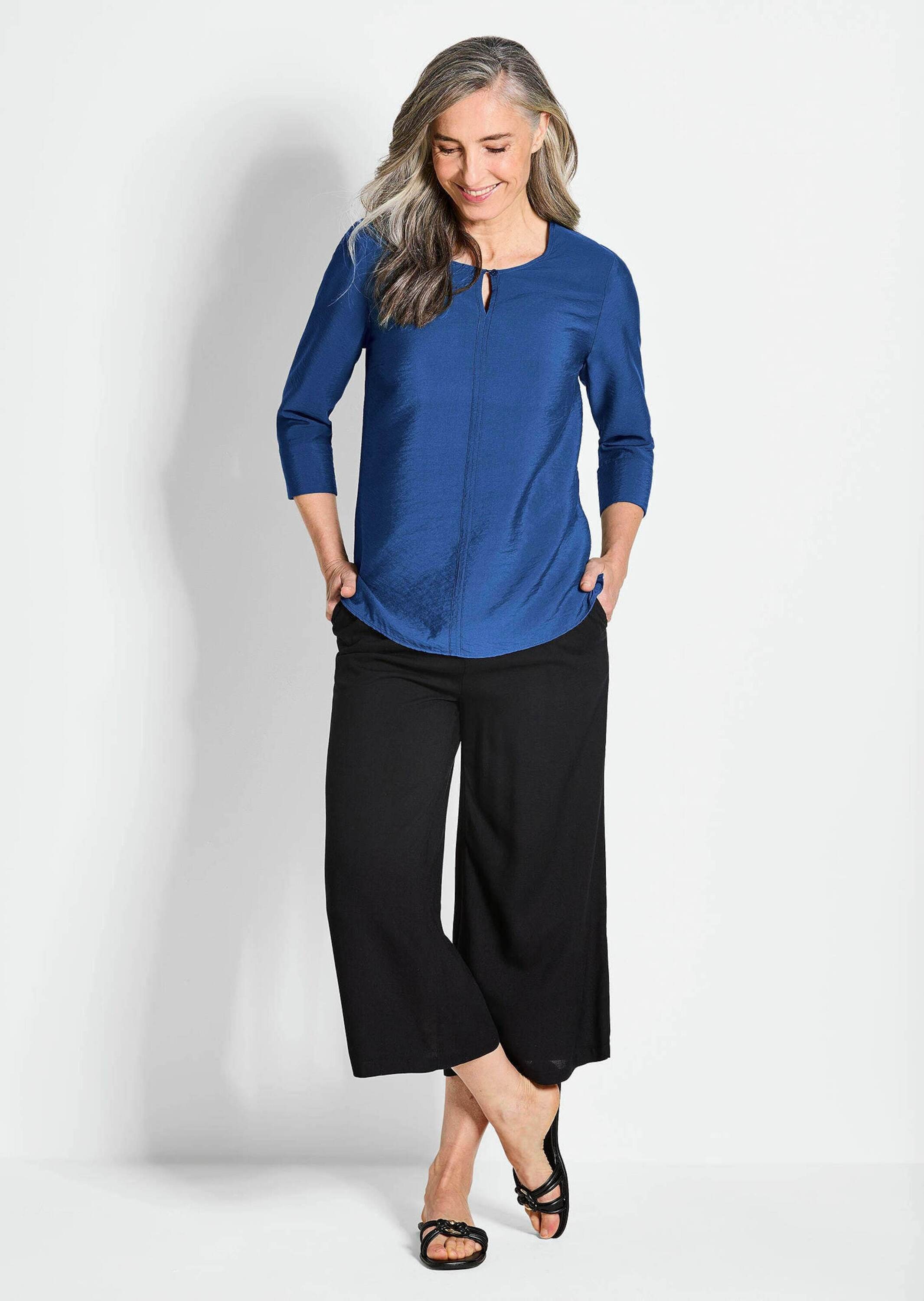 GOLDNER Schlupfbluse "Kurzgröße Elegante Schlupfbluse Damen aus Viskose mit günstig online kaufen