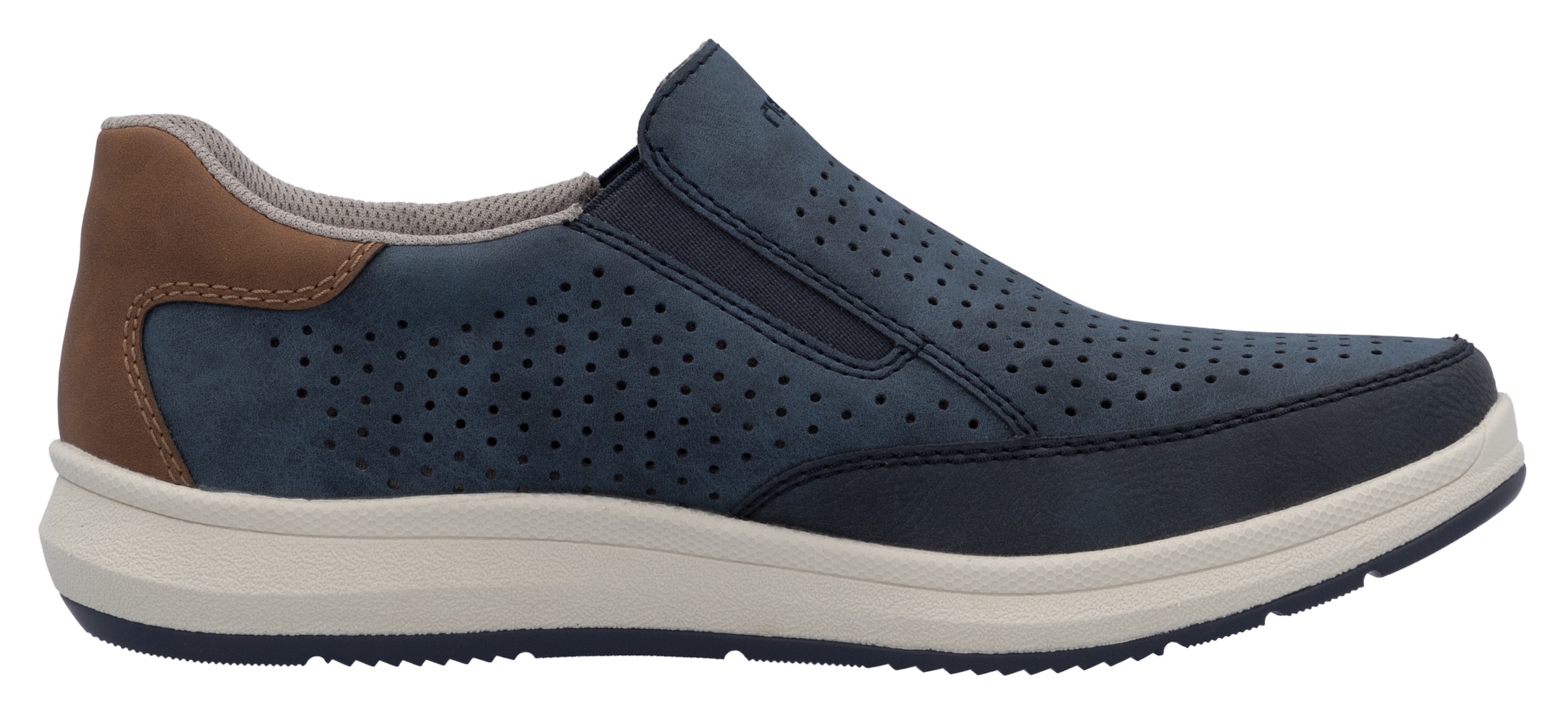 Rieker Slip-On Sneaker, Slipper, Schlupfschuh, Halbschuh mit seitlichen Stretcheinsätzen