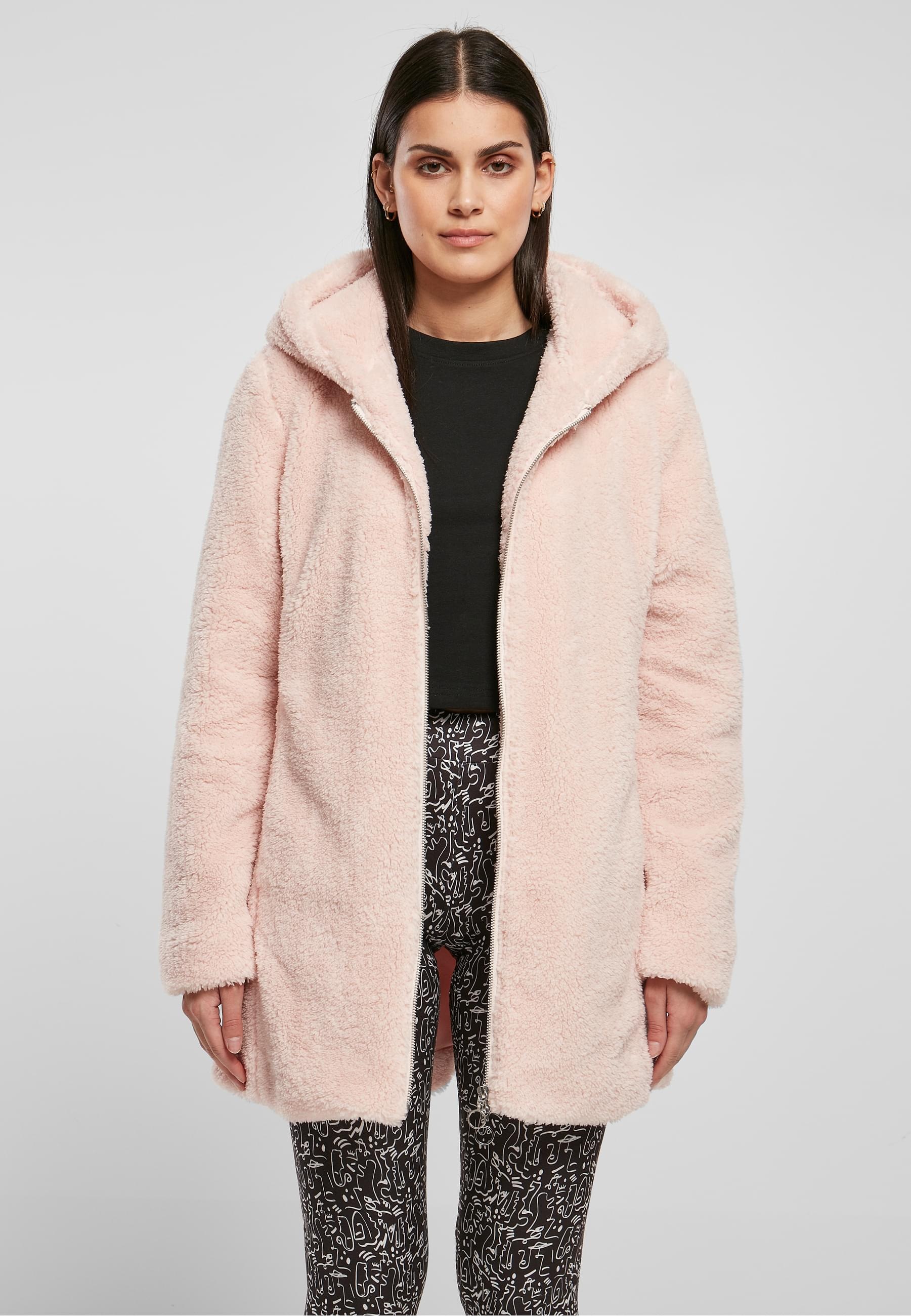 URBAN CLASSICS Allwetterjacke »Urban Classics Damen Ladies Sherpa Jacket«, (1 St.), mit Kapuze