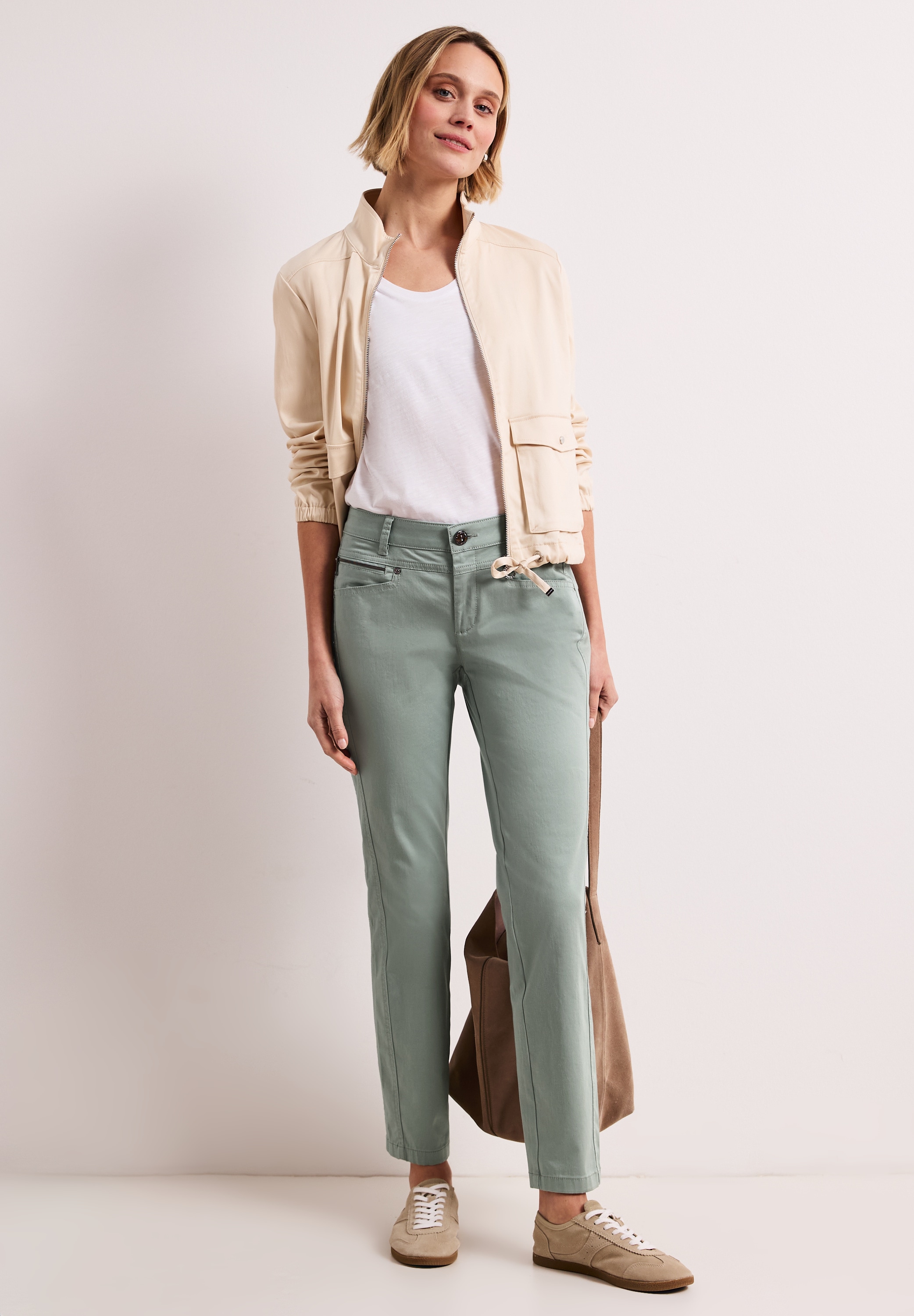 STREET ONE Stoffhose  aus Baumwolle mit Stretchanteil