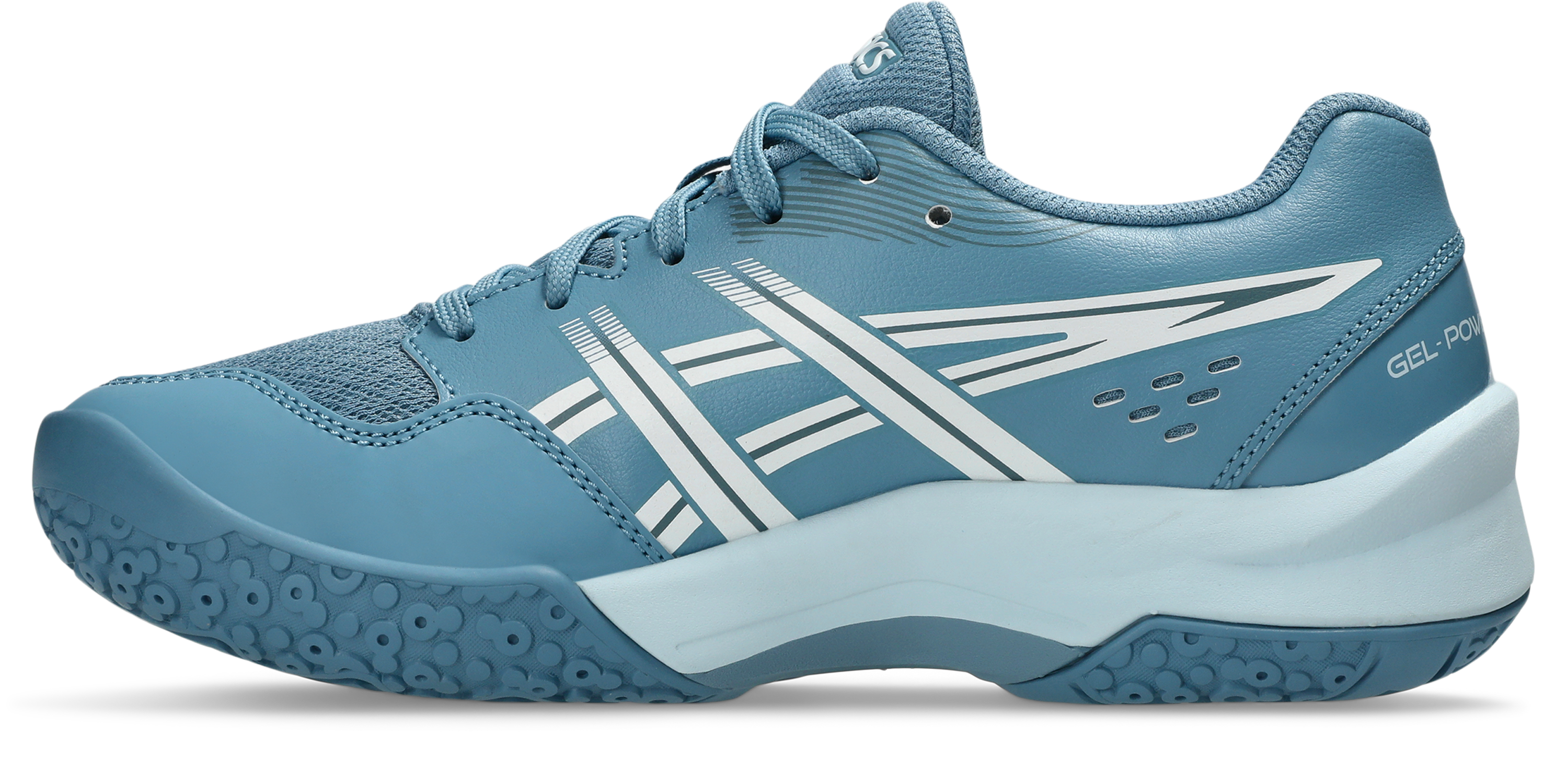 Thumbnail - Asics Hallenschuh "GEL-POWERBREAK GS" für Hallensport, Indoor Sportschuhe, nicht abfärbende Sohle