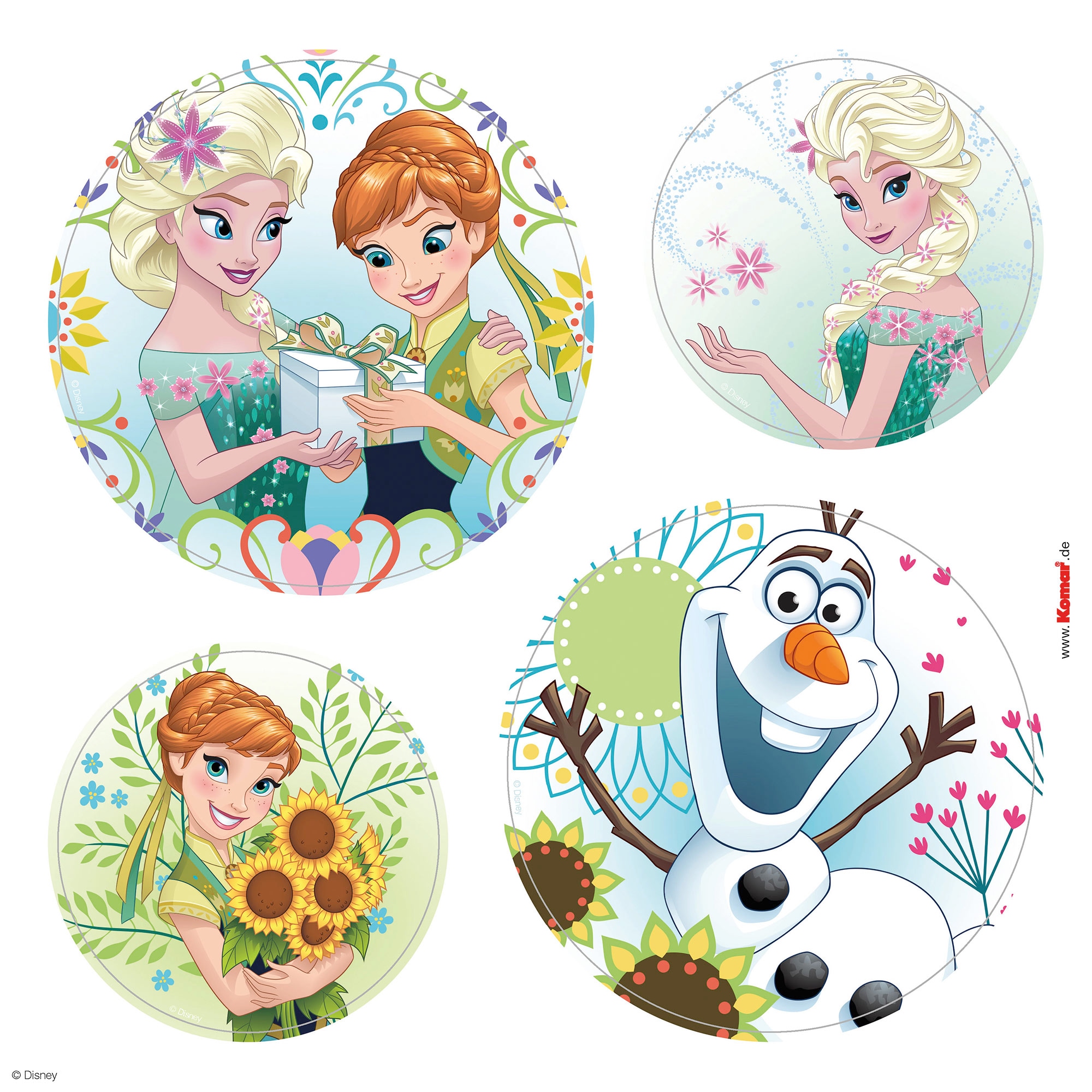 Komar Fensterbild »Fenstersticker - Frozen Springday - Größe 30 x 30 cm« 30 x 30 cm, 2 Bogen
