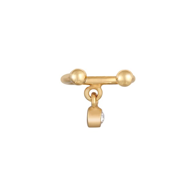 Elli Single-Ohrhaken »Earcuff Kugel Kristall Elegant 925 Silber« online  bestellen | BAUR