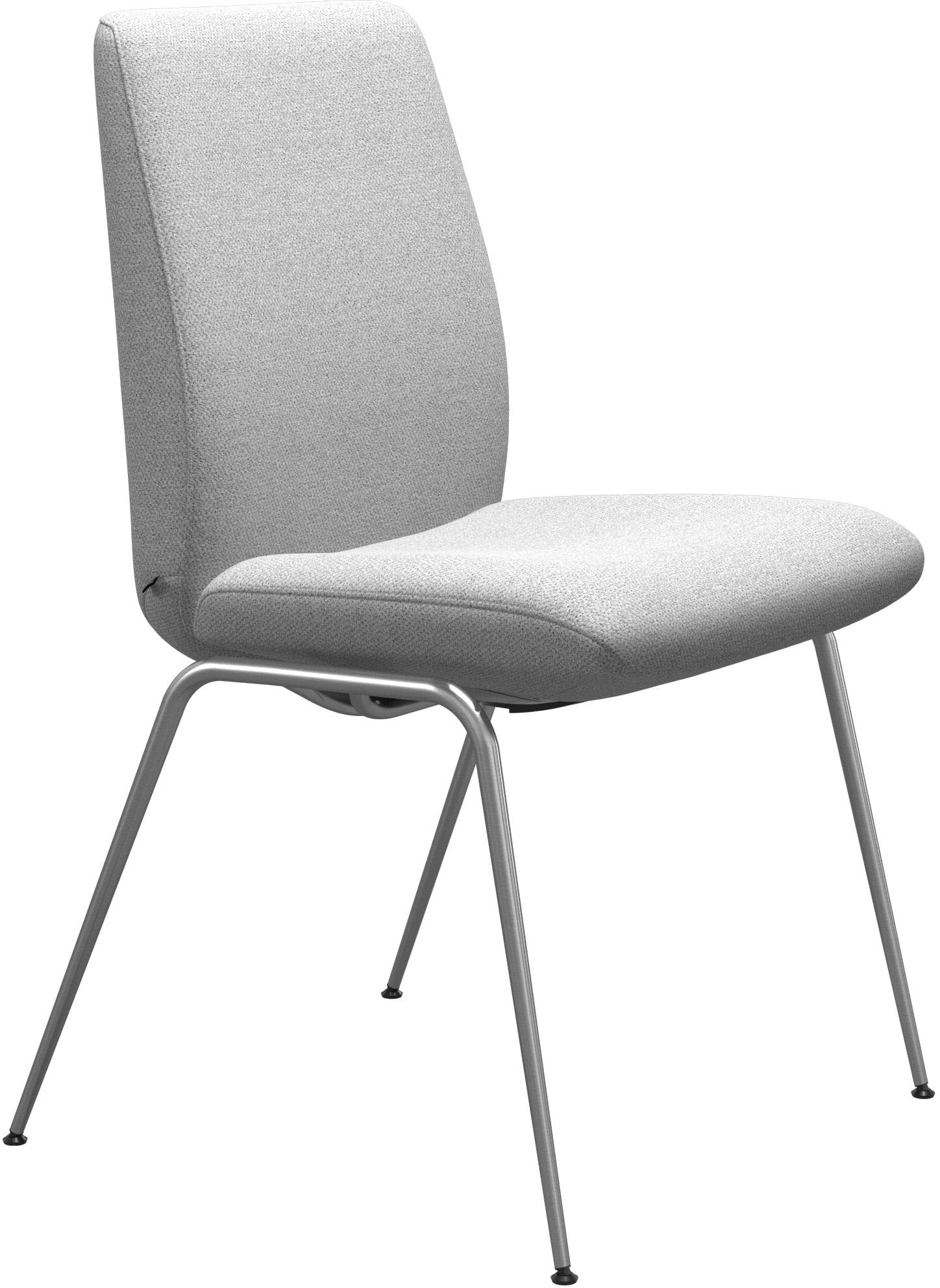 Stressless Polsterstuhl "Laurel", ROHLEDER Stoff Q2 FARON, Low Back, Größe L, mit Beinen aus Stahl in Chrom glänzend