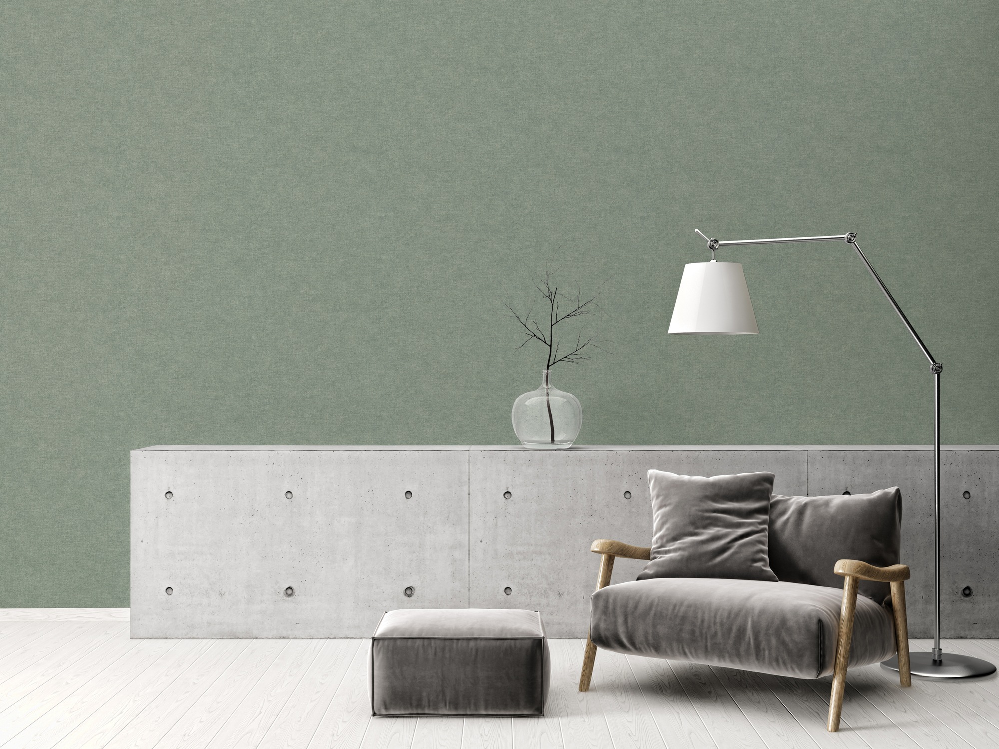 living walls Vliestapete »Smart Surfaces einfarbige Tapete Unitapete Struktur-Optik Landhaus«, matt, Vliestapete Textil-Optik für Schlafzimmer Küche Wohnzimmer Uni Design