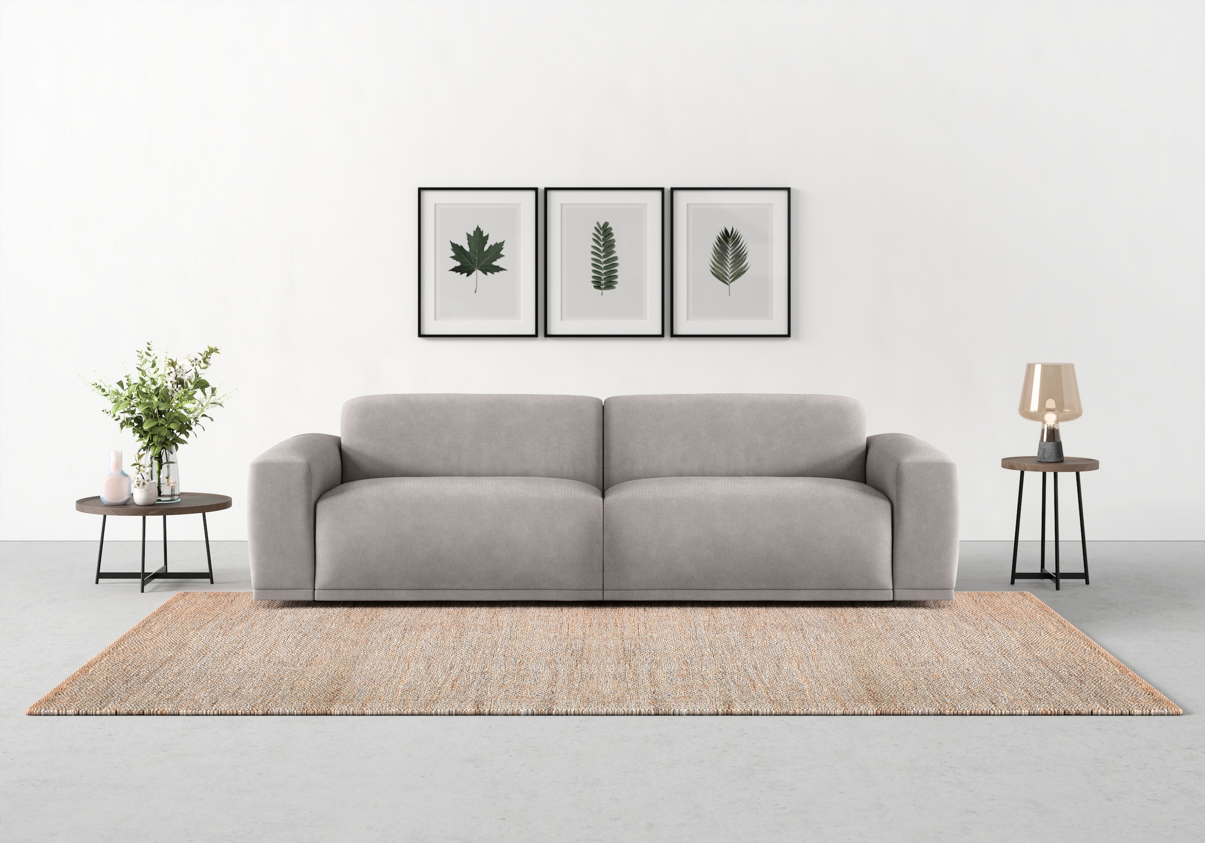 TRENDMANUFAKTUR Big-Sofa "Braga, mit hochwertigem Kaltschaum, Megasofa, in Cord erhältlich", modernes Big-Sofa, Couch mi