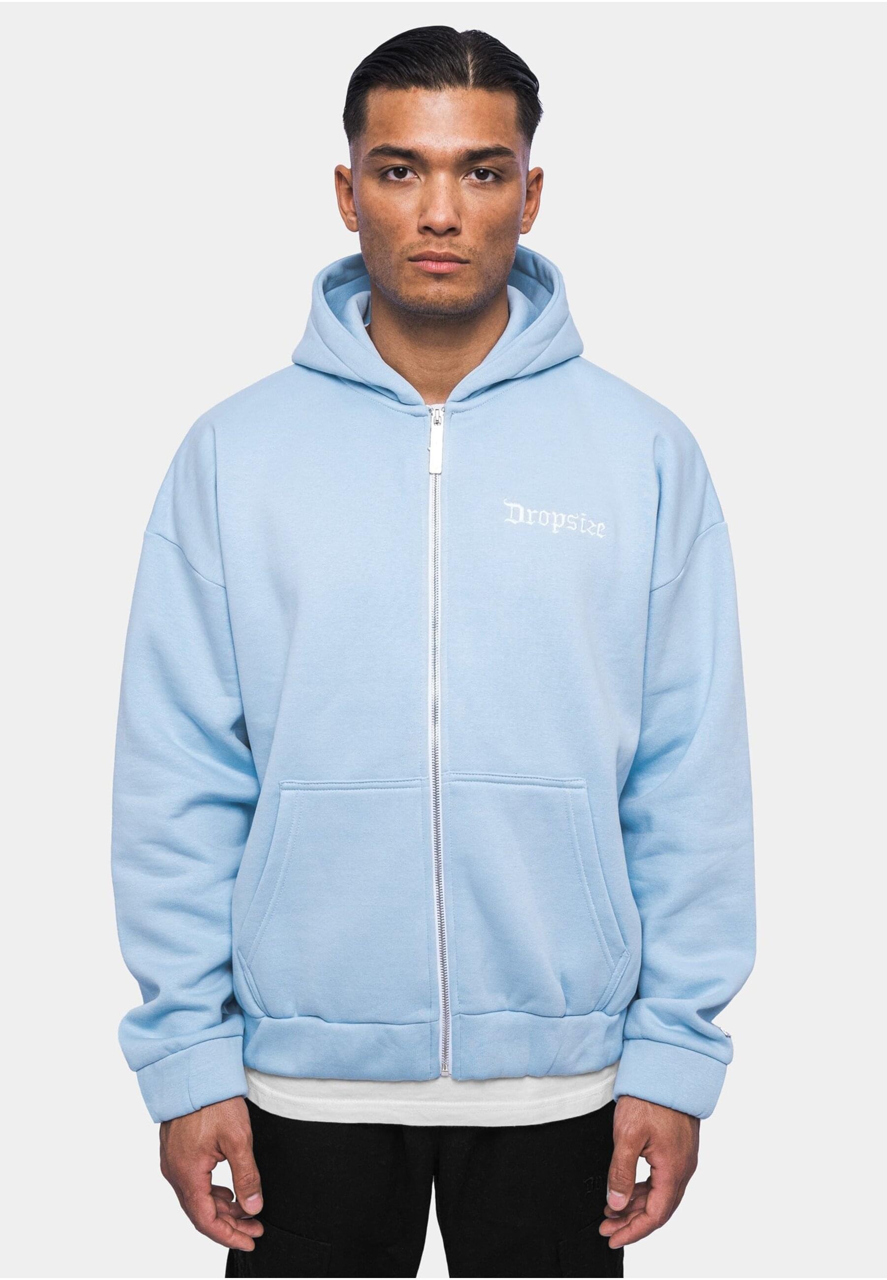 Dropsize Sweatjacke »Dropsize Herren Super Heavy Oversize Blank Zip Hoodie«
