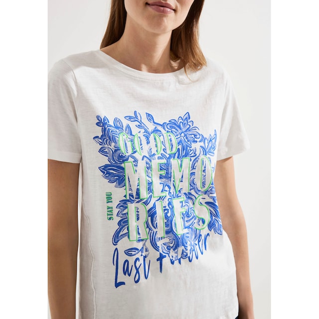 Cecil T-Shirt, mit coolem Motto-Druck für kaufen | BAUR