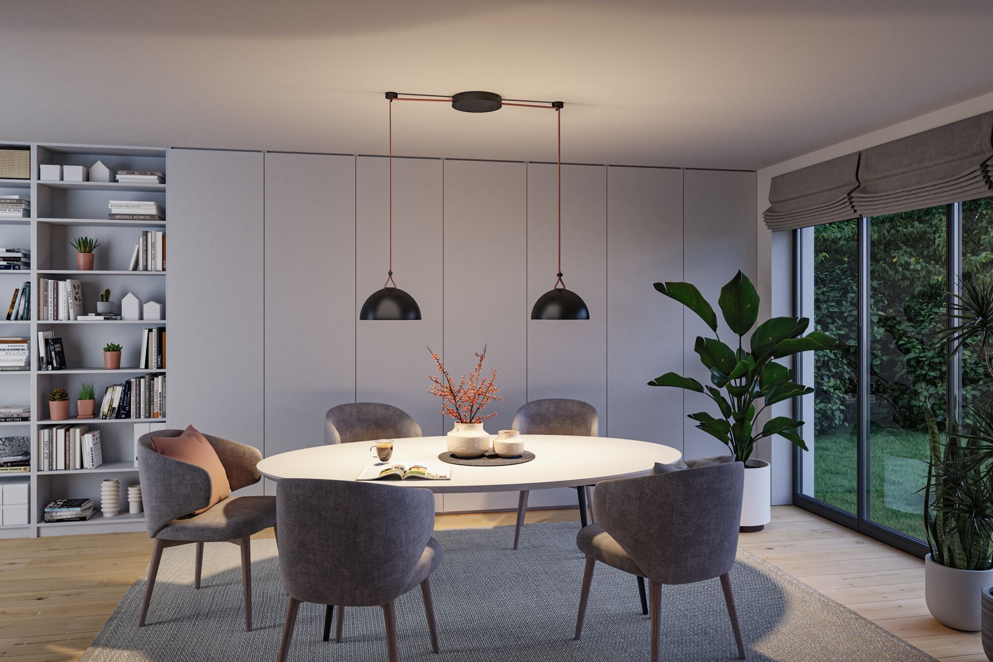 Paulmann Hängeleuchte »ULine Pendelleuchte Bol  300mm 12W Schwarz« 1 Stk. Warmweiß