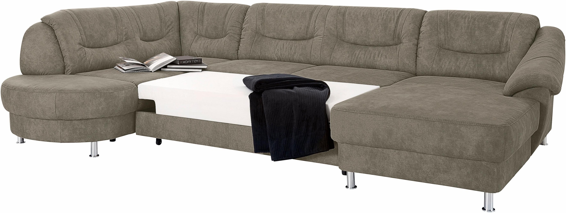 sit&more Wohnlandschaft »Salsa U-Form«, mit Federkern, wahlweise mit Bettfunktion