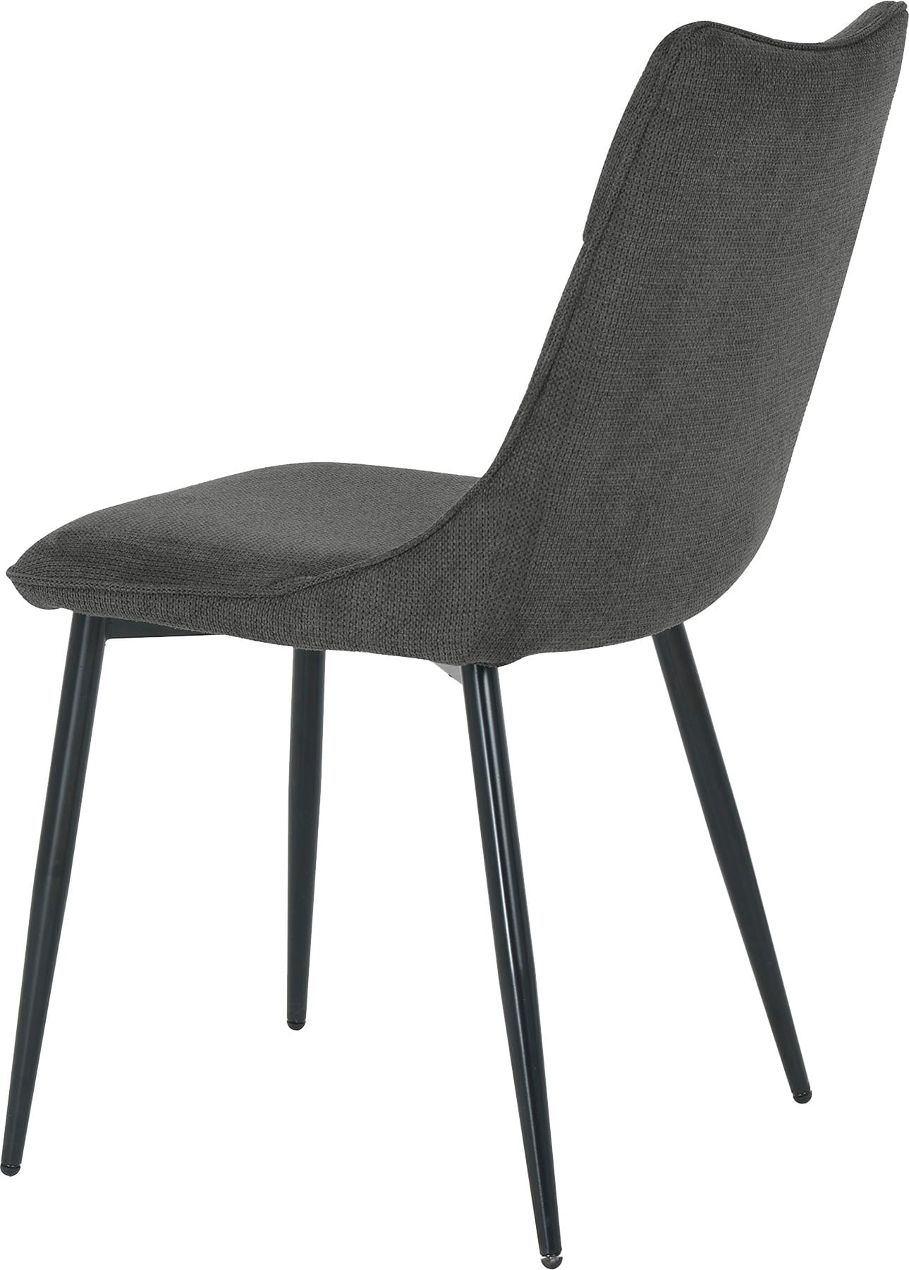 byLIVING Esszimmerstuhl »Carlo (2er-Set)«, (Set), Gestell Metall schwarz, Küchenstuhl, Webstoffbezug, diverse Farben