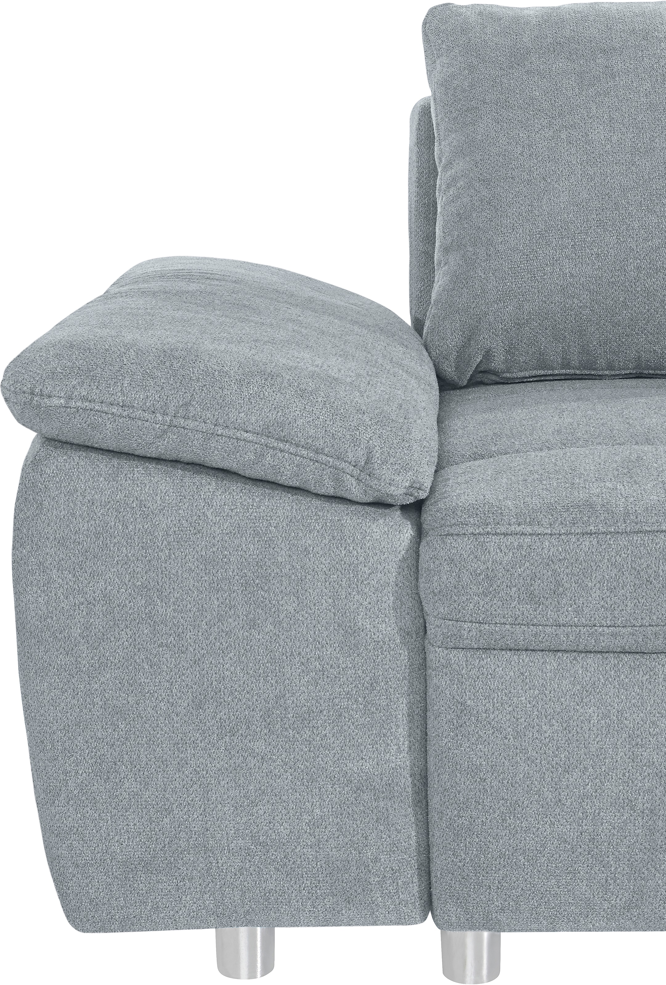 sit&more Ecksofa Labene, wahlweise mit Bettfunktion und Bettkasten, inkl. Rückenkissen