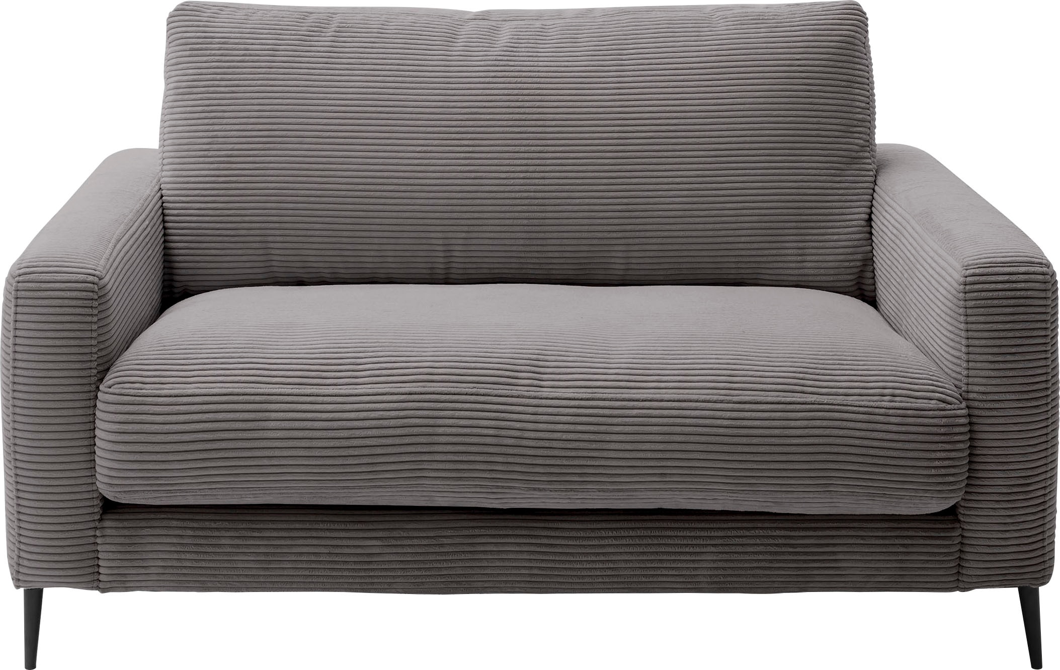 INOSIGN 1,5-Sitzer "Downtown B/T/H: 152/105/84 cm", weicher Sitzkomfort, Cord, gemütliches Loungemöbel zum Relaxen