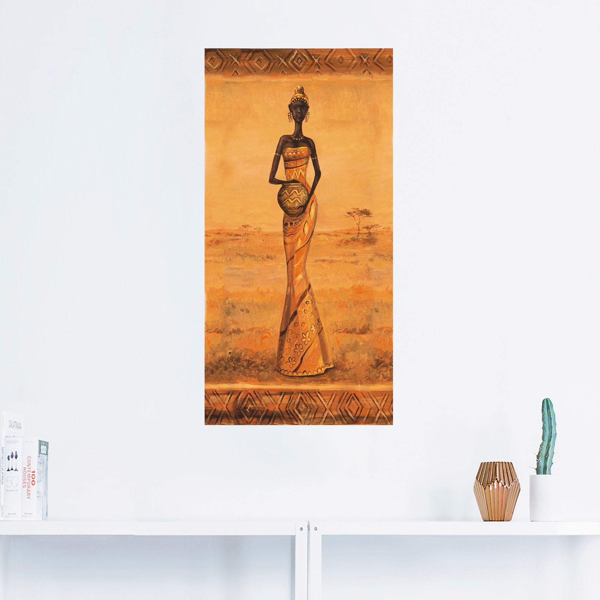 Artland Wandbild »Afrikanische Eleganz III«, Frau, (1 St.), als Alubild, Outdoorbild, Leinwandbild, Wandaufkleber, versch. Größen