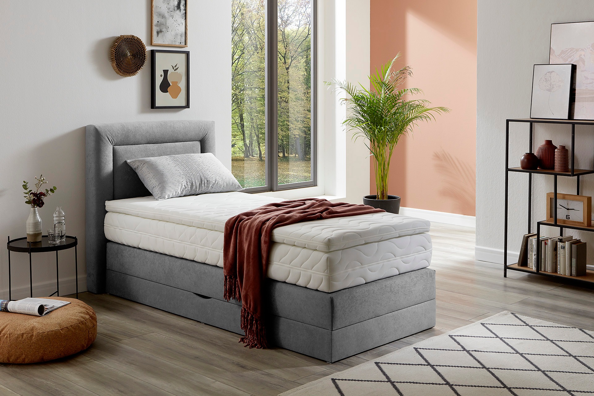 Westfalia Schlafkomfort Boxspringbett, wahlweise mit Bettkasten und Topper