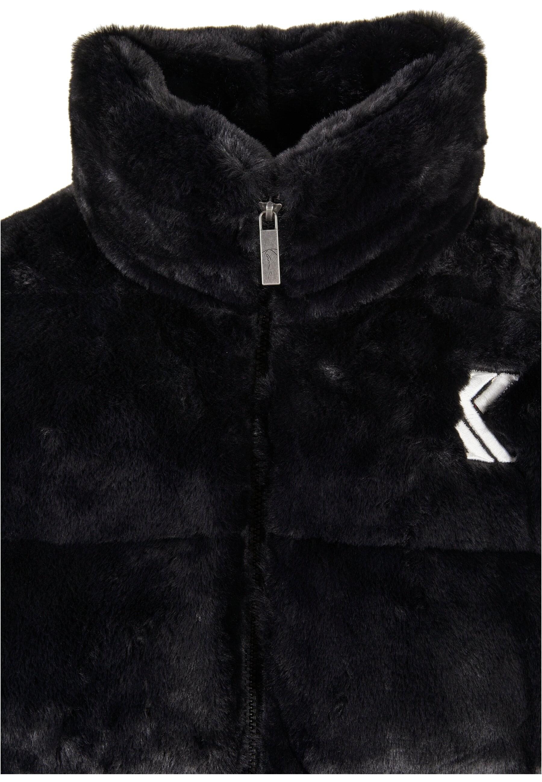 Karl Kani Winterjacke »Karl Kani Herren KM214-014-1 OG Fake Fur Puffer Jacket black«, (1 St.), ohne Kapuze