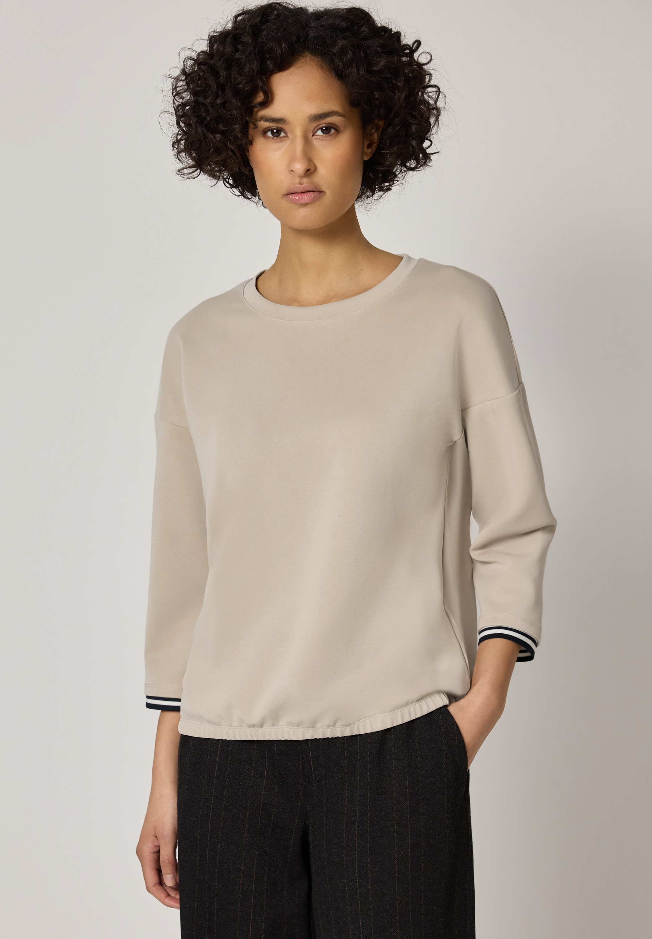 STREET ONE Rundhalsshirt Rundhalsausschnitt günstig online kaufen