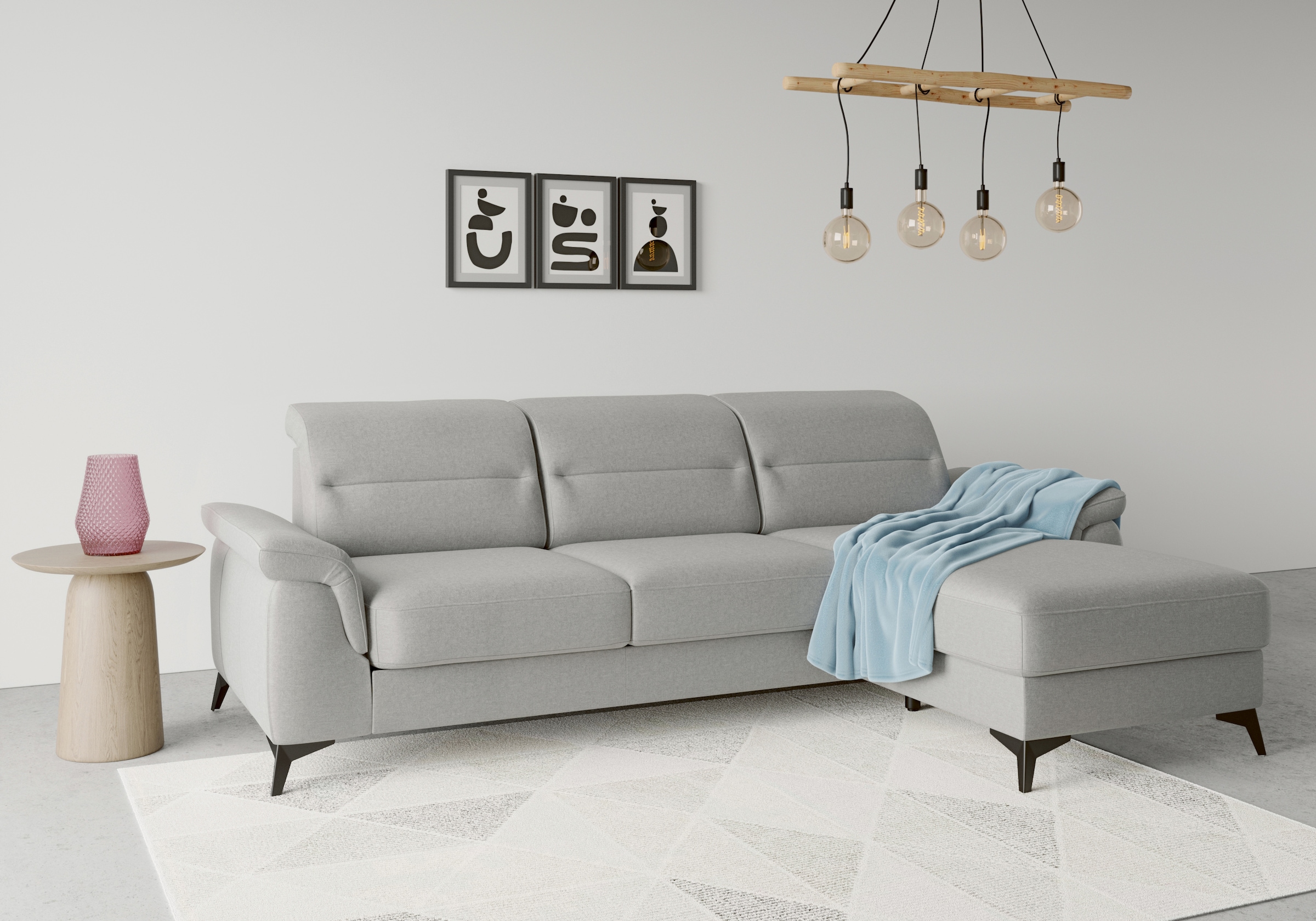 sit&more Ecksofa "Sinatra L-Form", mit Recamiere, optional mit Kopfteilvers günstig online kaufen