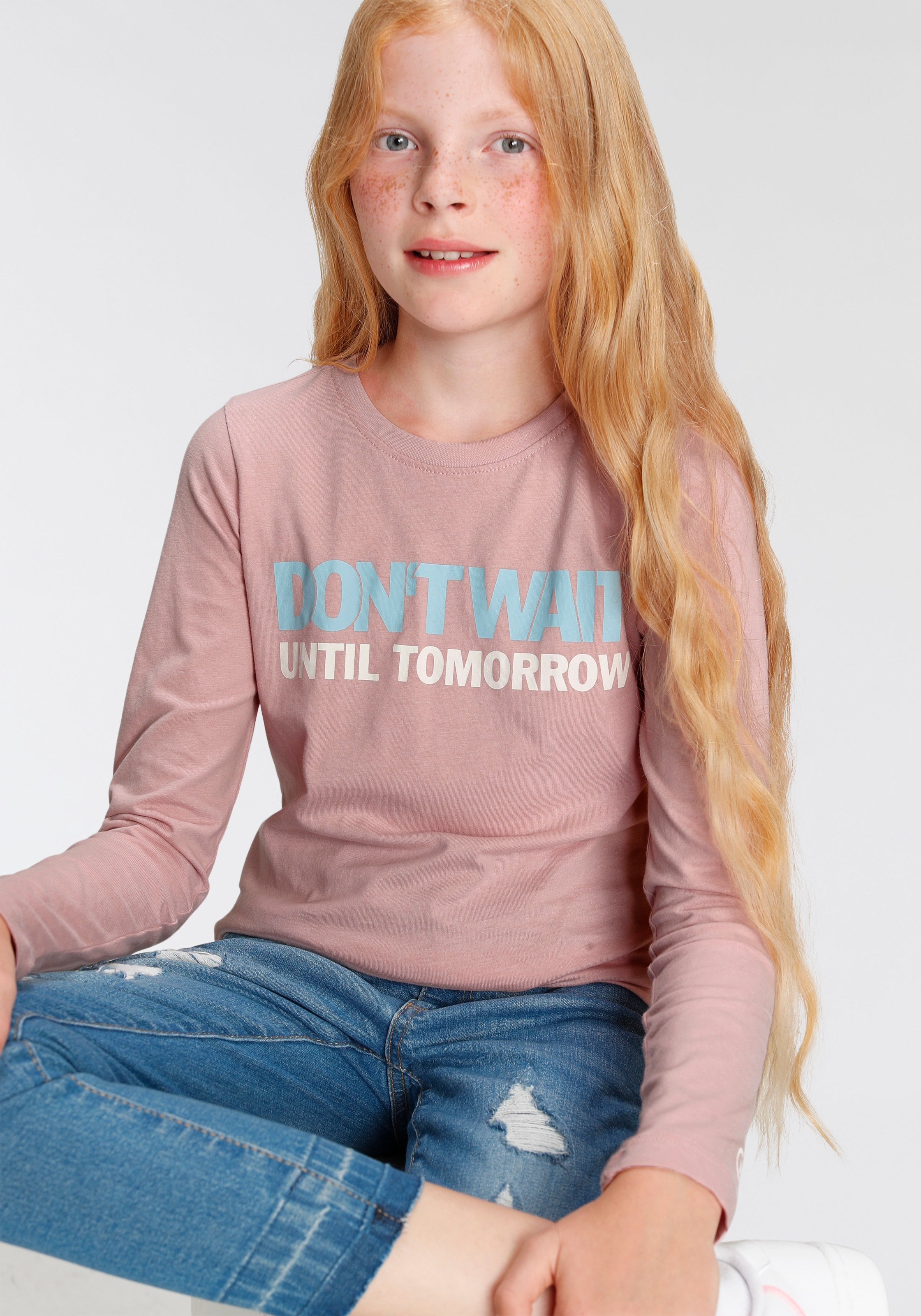 KIDSWORLD T-Shirt »Don´t wait until tomorrrow«, Basic Form kaufen