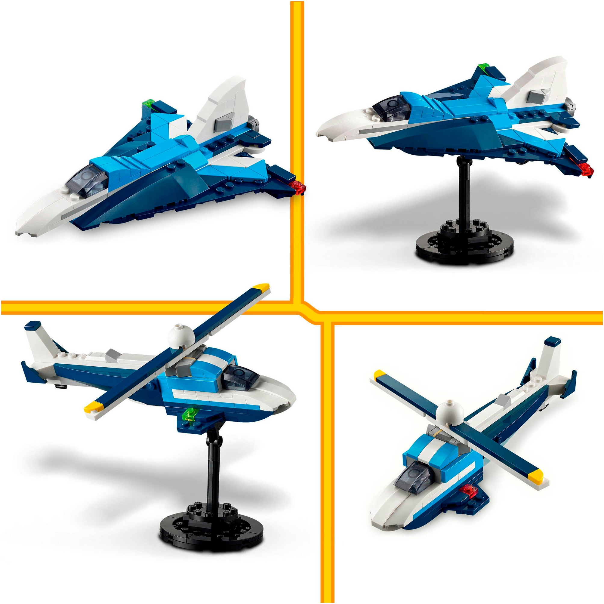 LEGO® Konstruktionsspielsteine »Flieger: Rennflugzeug (31160), LEGO Creator«, (178 St.), Made in Europe