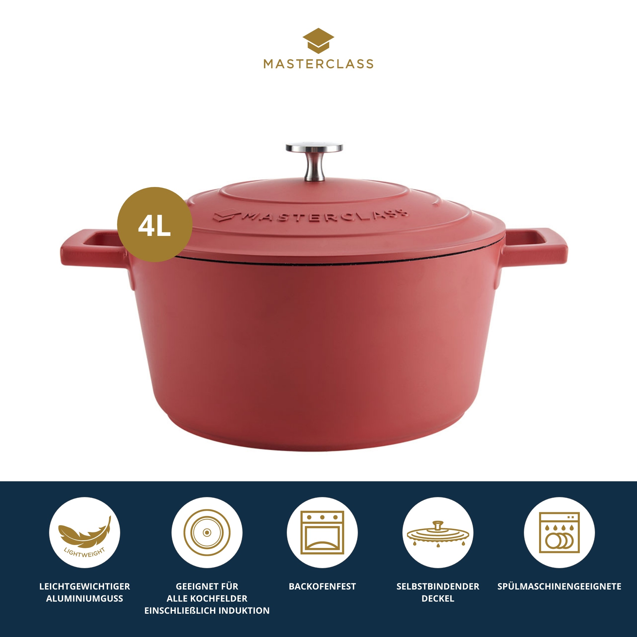 Thumbnail - Master Class Kasserolle "MasterClass" Aluminiumguss