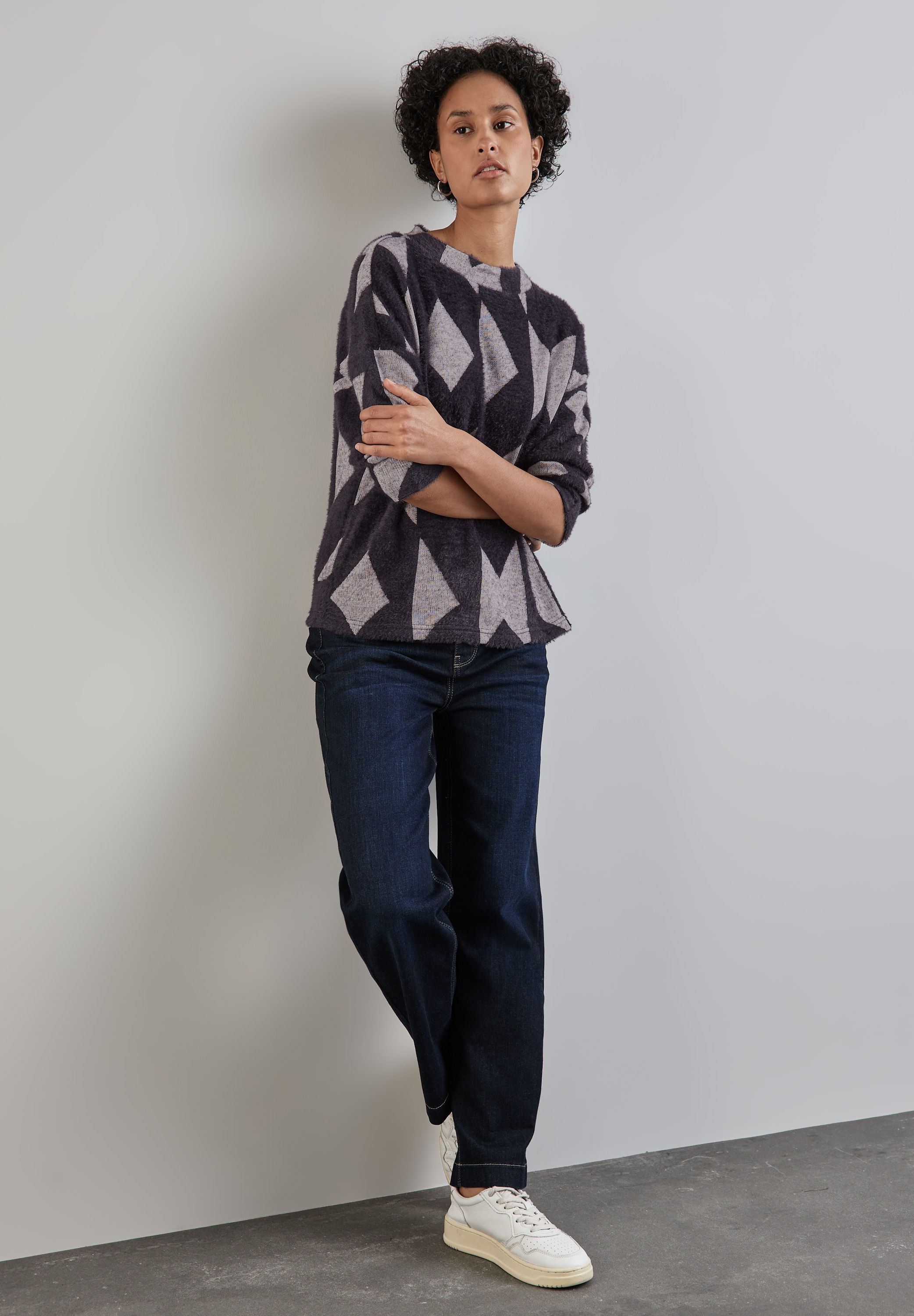 STREET ONE Print-Shirt mit 3/4 Ärmeln