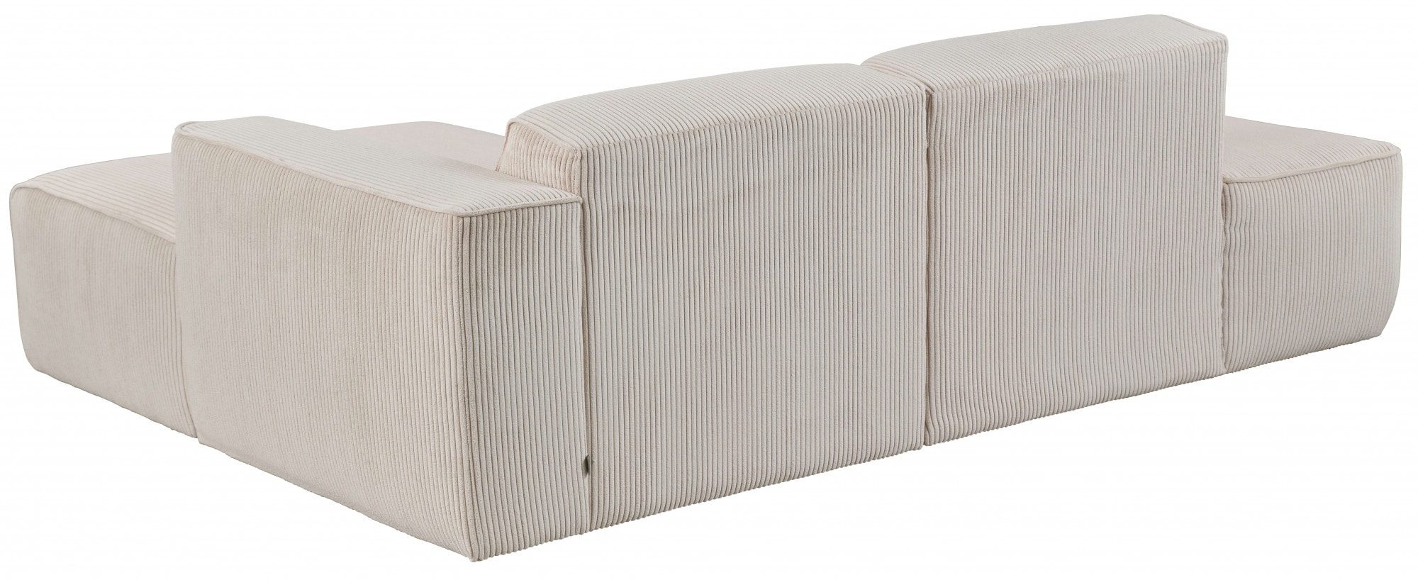 andas Ecksofa »Noord«, mit Kedernaht, Breite 227 cm, Cord, Struktur