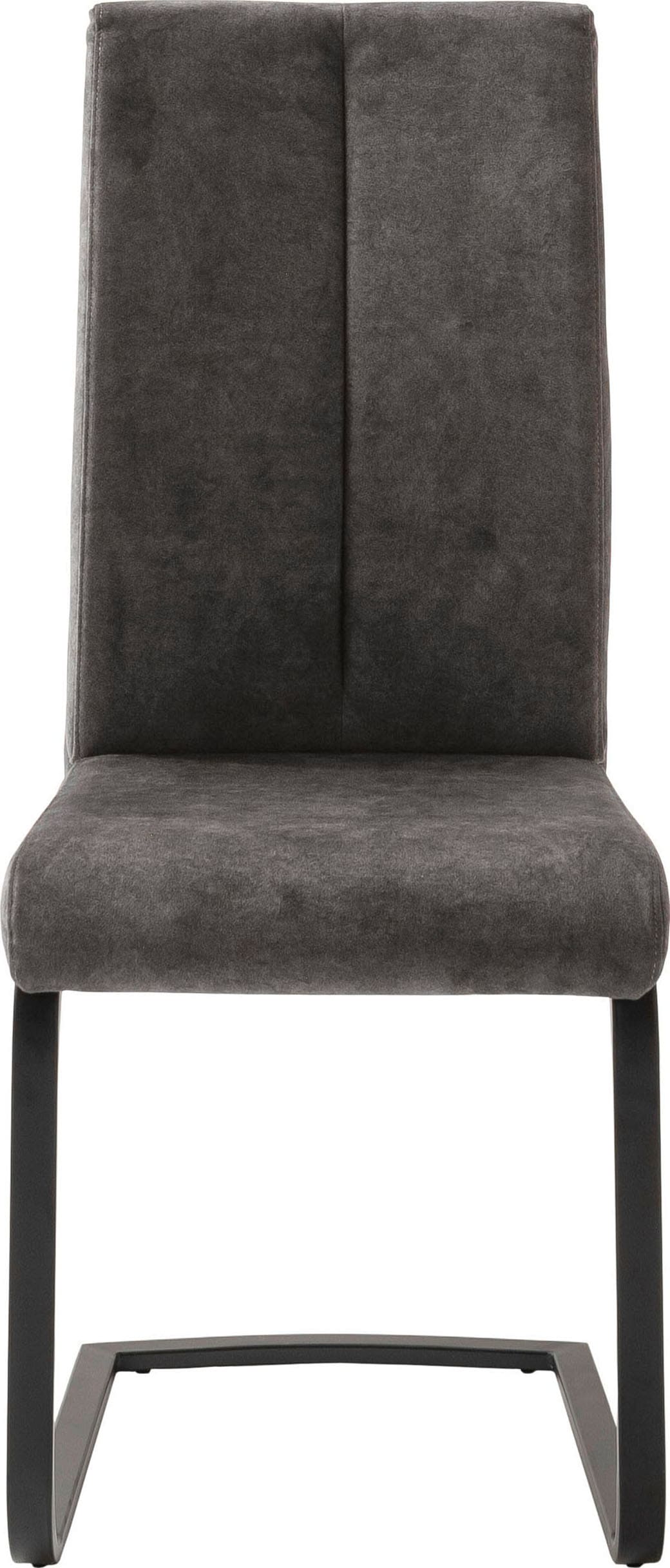 MCA furniture Freischwinger »Hudson Schwingstuhl 4er Set«, (Set), 4 St., Veloursstoff, Flachrohr,Vintage-Veloursoptik,mit Griff,belastbar 140 kg