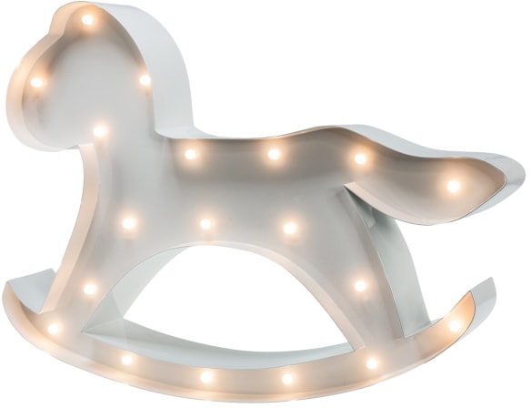 MARQUEE LIGHTS LED Dekolicht »Hobbyhorse«, 19 flammig-flammig, Wand-Tischlampe Hobbyhorse 19 festverbauten LEDs - 31x22 cm
