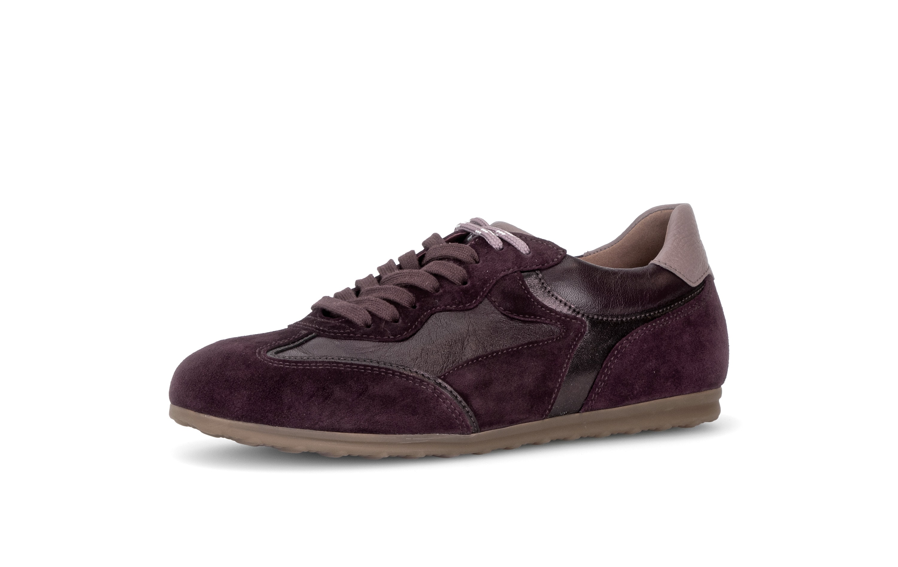 Gabor Sneaker Schnürschuh, Halbschuh mit modischen Kontrastbesätzen, G-Weite
