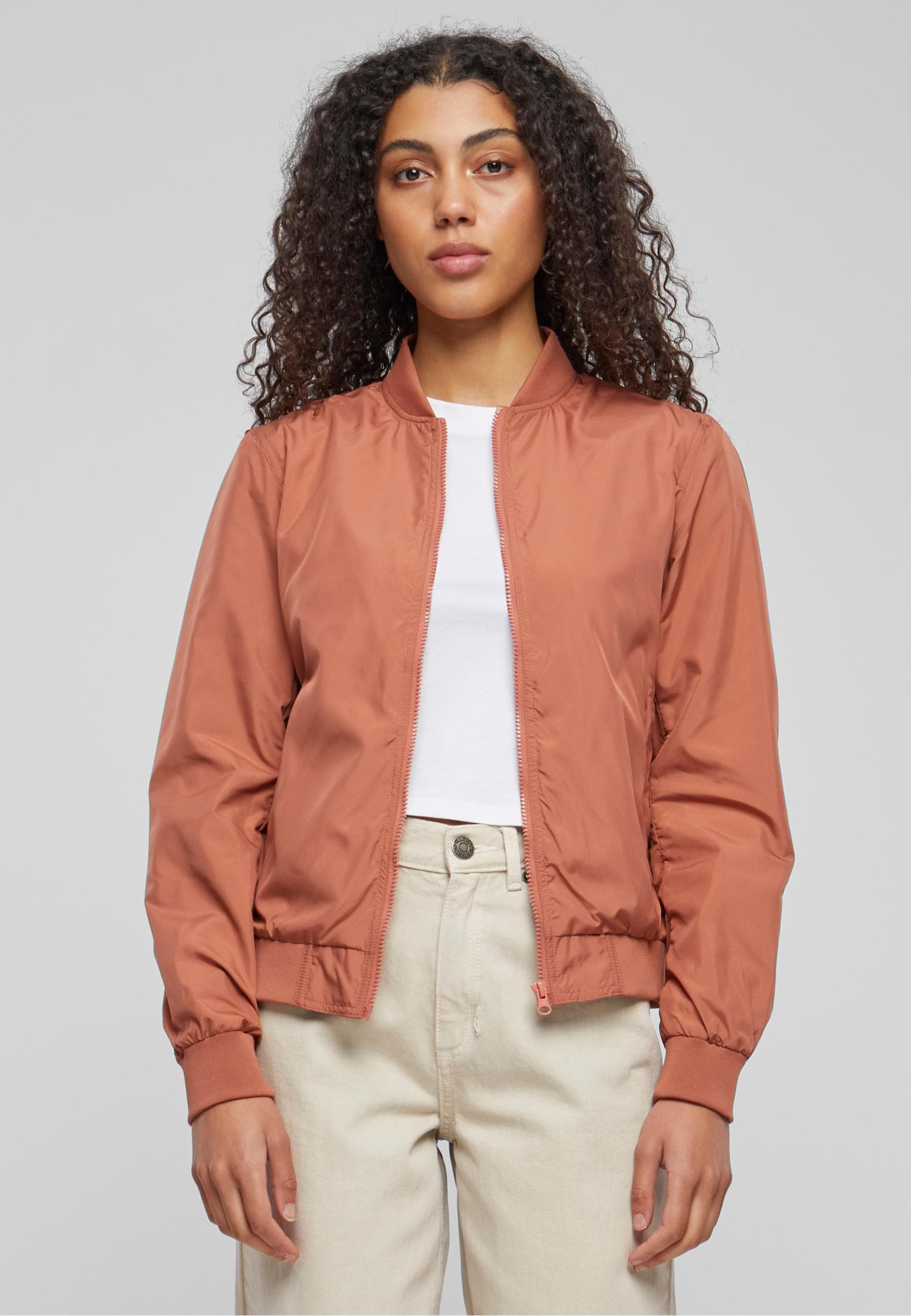 URBAN CLASSICS Allwetterjacke »Urban Classics Damen Ladies Light Bomber Jacket«, (1 St.), ohne Kapuze